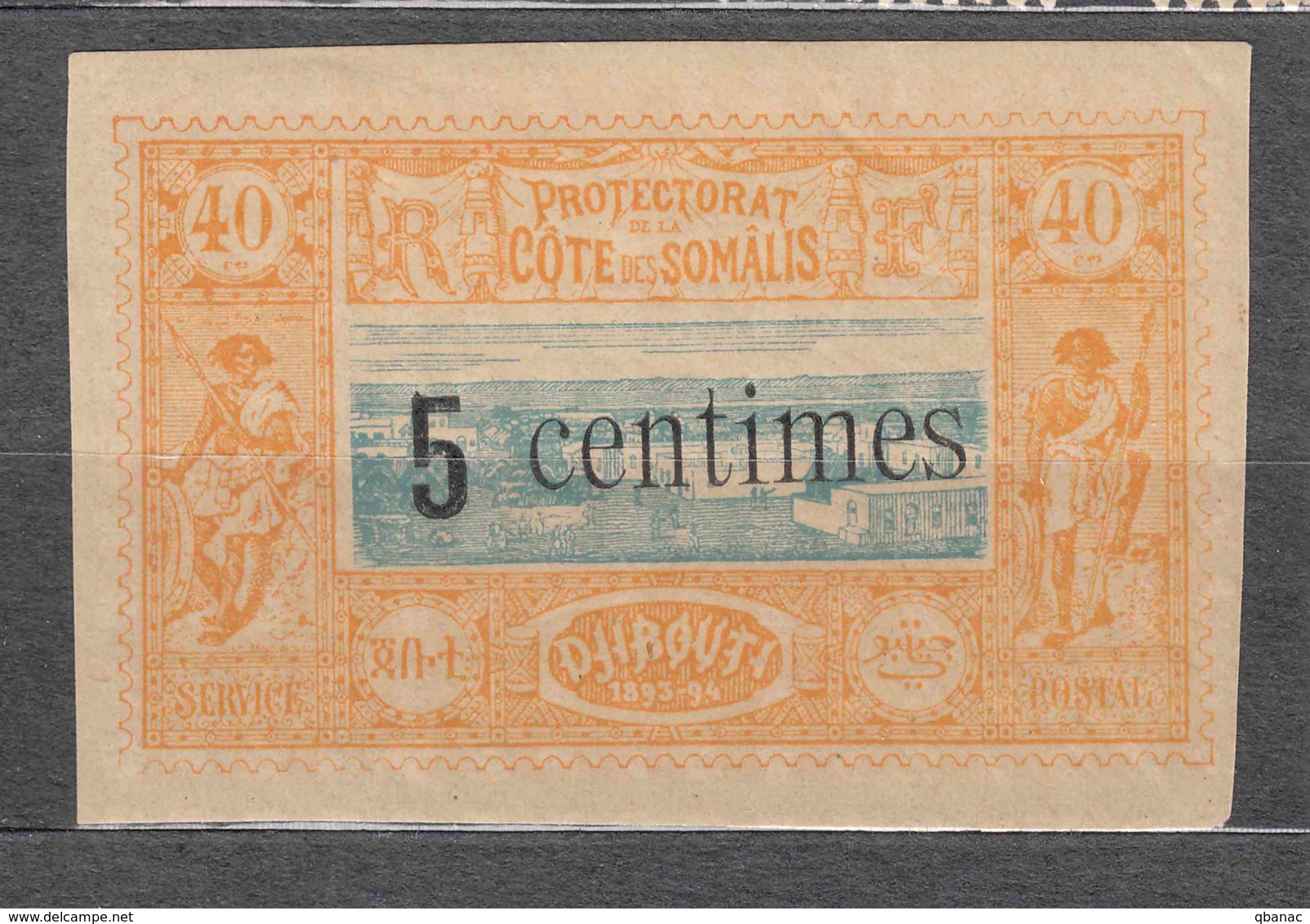 French Somali Coast 1902 Yvert#28 Mint Hinged - Unused Stamps