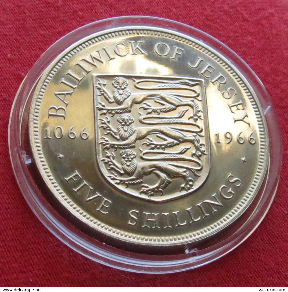 JERSEY 5 Shilling 1966  PROOF - Jersey