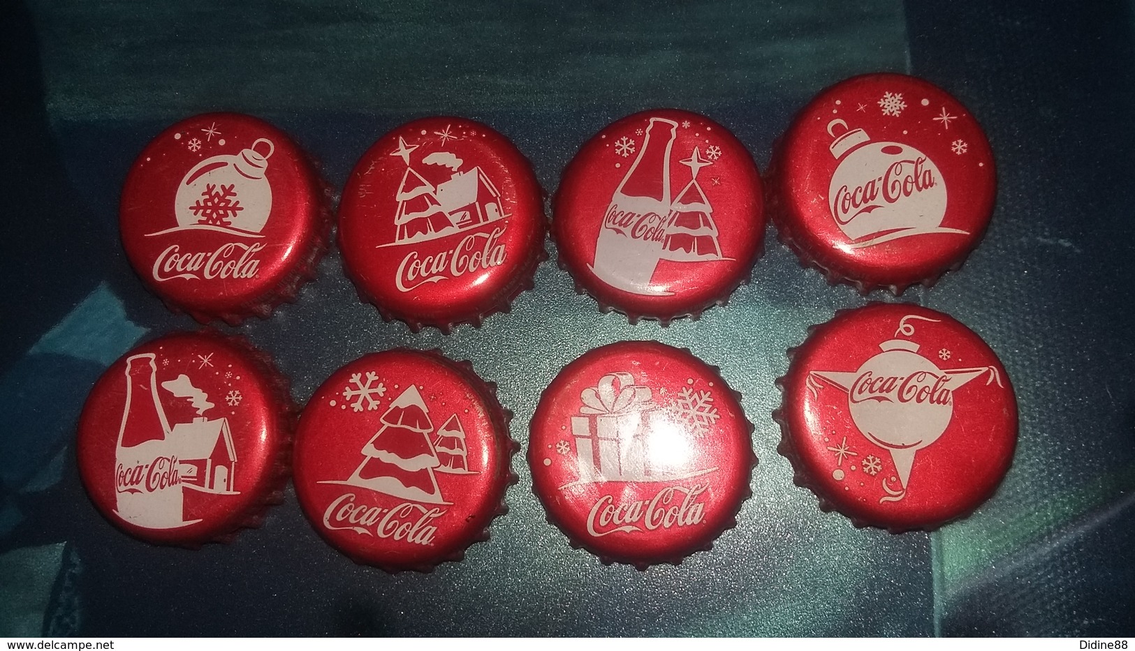 Lot De 8 Capsules Coca Cola Noël - Soda