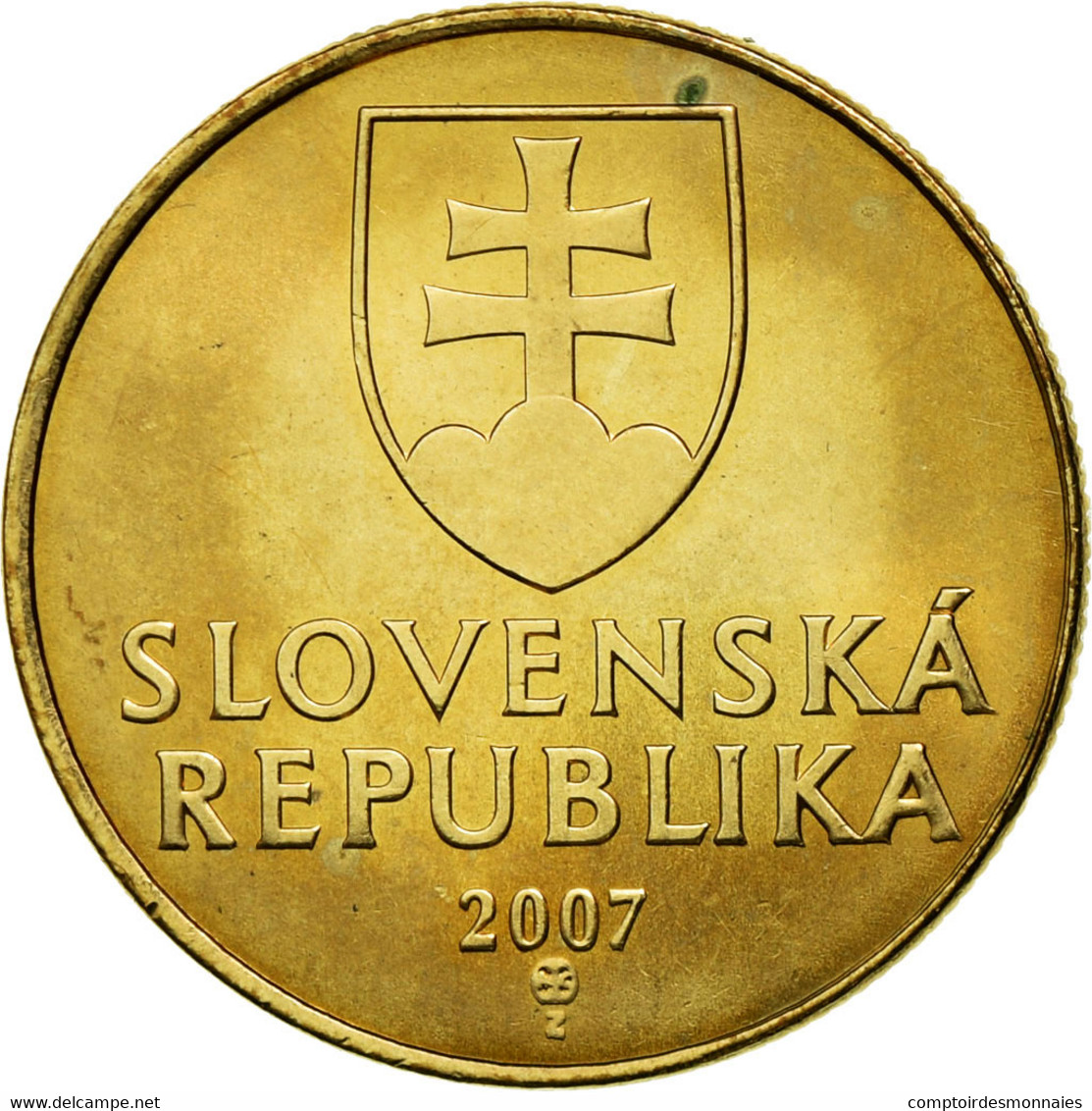 Monnaie, Slovaquie, Koruna, 2007, TTB, Bronze Plated Steel, KM:12 - Slovaquie