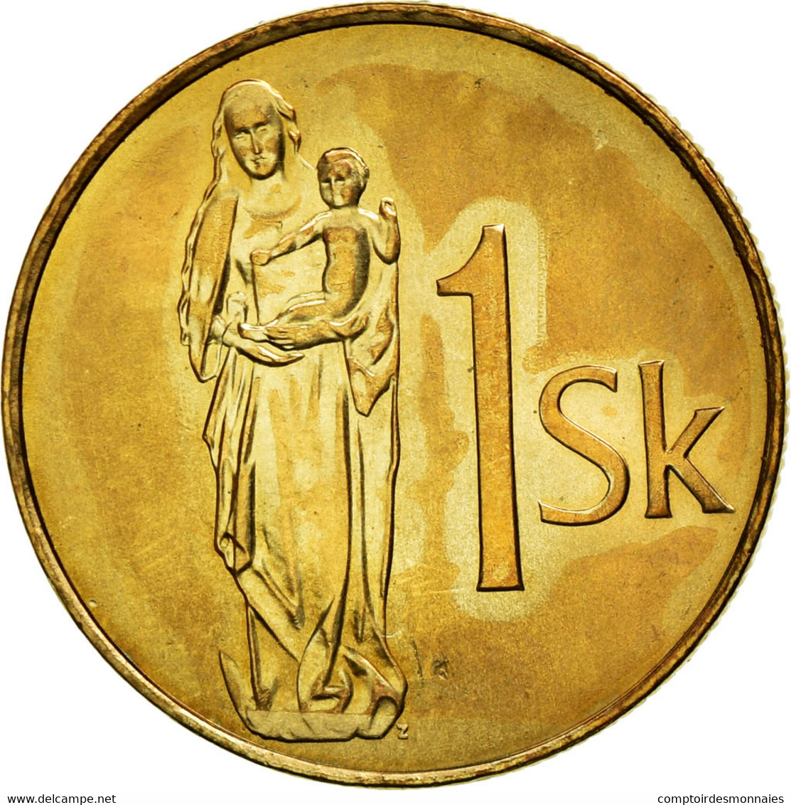 Monnaie, Slovaquie, Koruna, 2007, TTB, Bronze Plated Steel, KM:12 - Eslovaquia