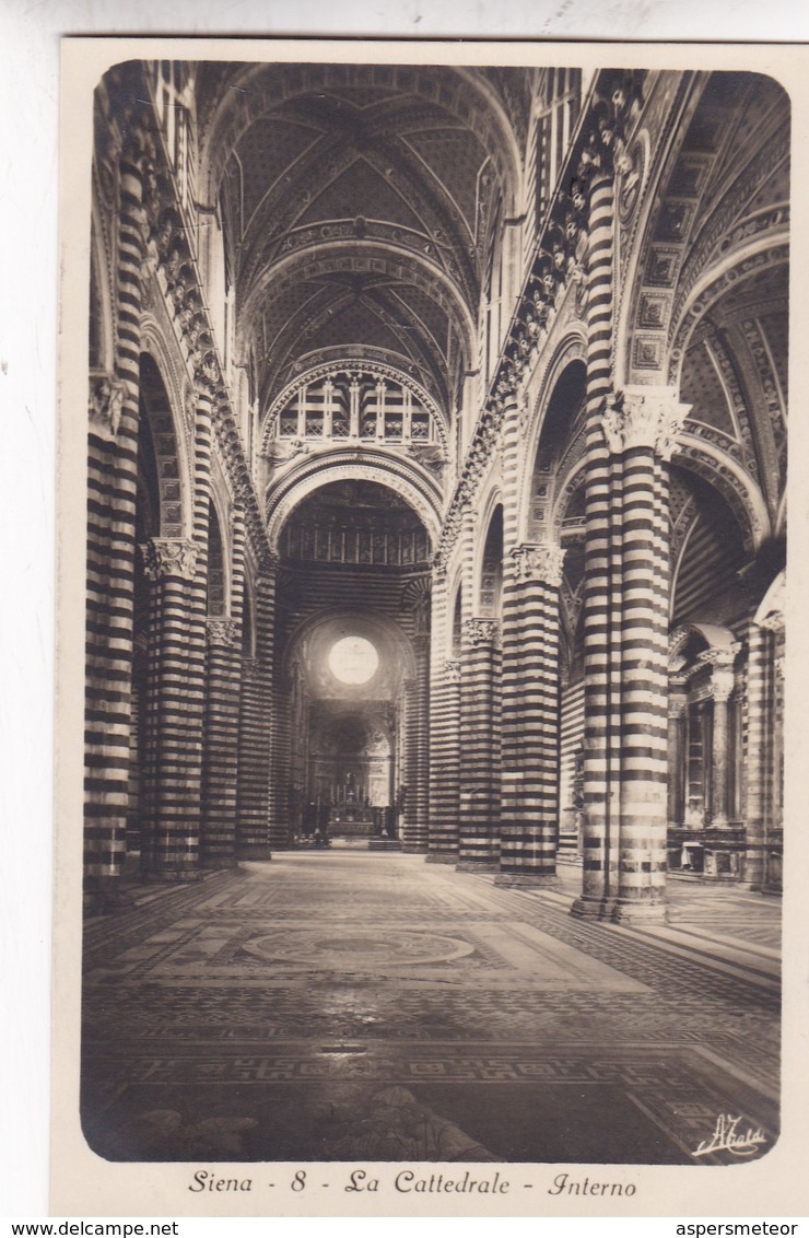 SIENA. LA CATTEDRALE. INTERNO. A.TRALDI. CIRCA 1910s - BLEUP - Siena