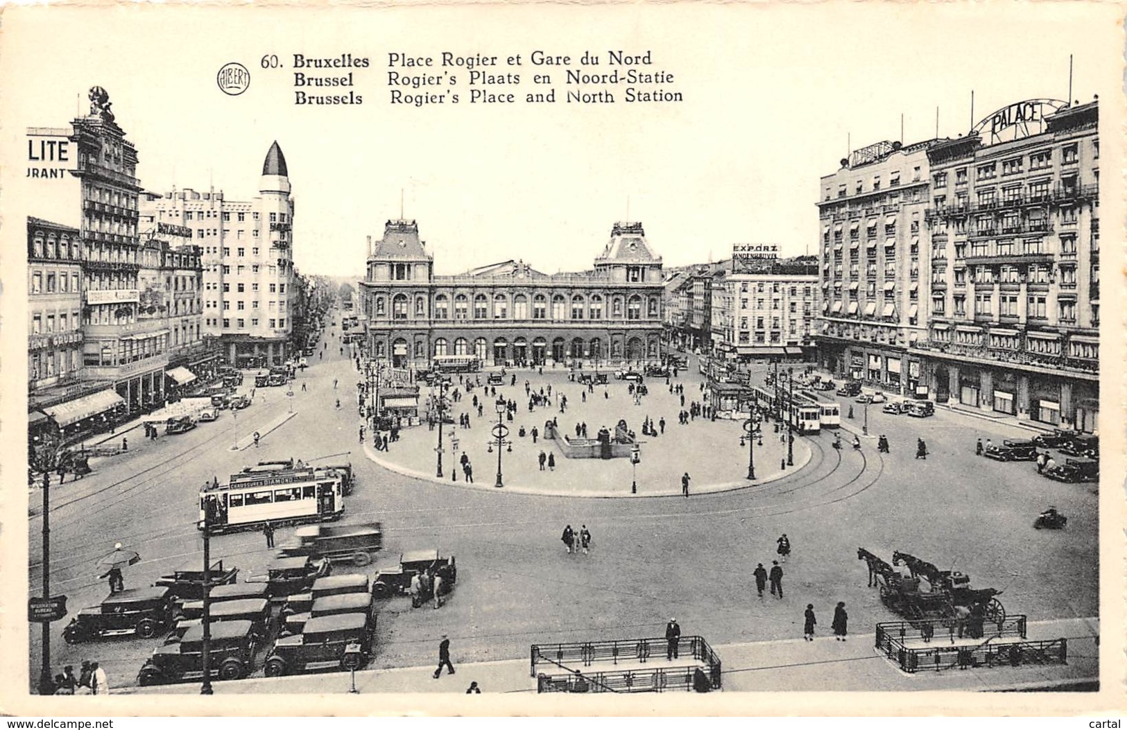 BRUXELLES - Place Rogier Et Gare Du Nord - Places, Squares