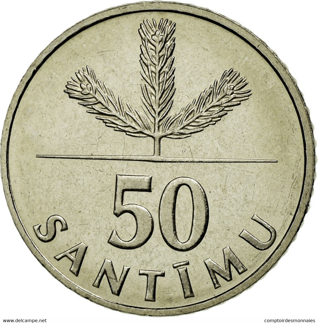 Monnaie, Latvia, 50 Santimu, 1992, TTB, Copper-nickel, KM:13 - Lettonie