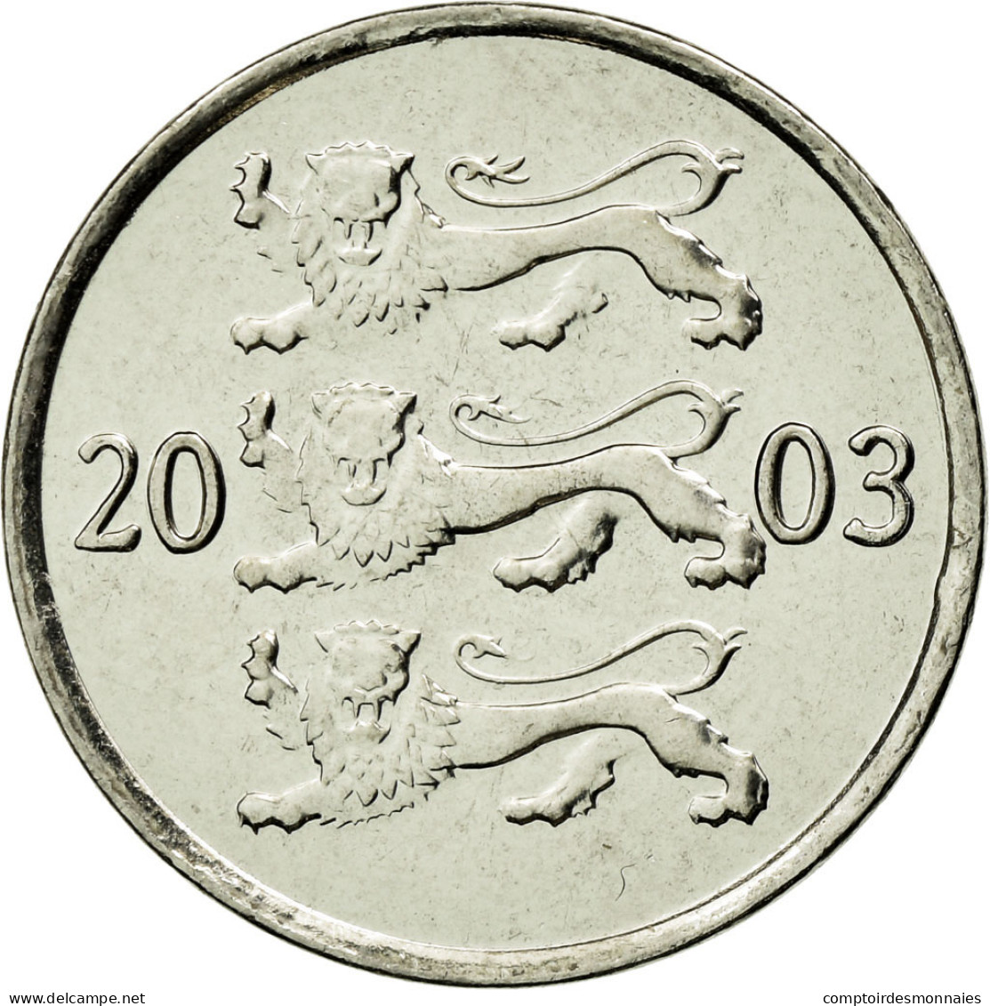 Monnaie, Estonia, 20 Senti, 2003, No Mint, SPL, Nickel Plated Steel, KM:23a - Estonia