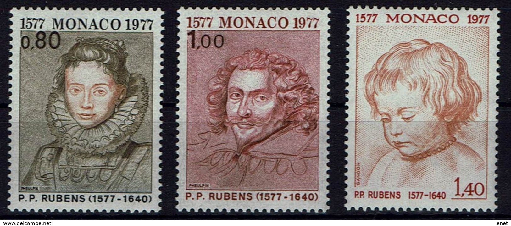 Monaco 1977 - Peter Paul Rubens - MiNr 1270-1272 - Kostüme