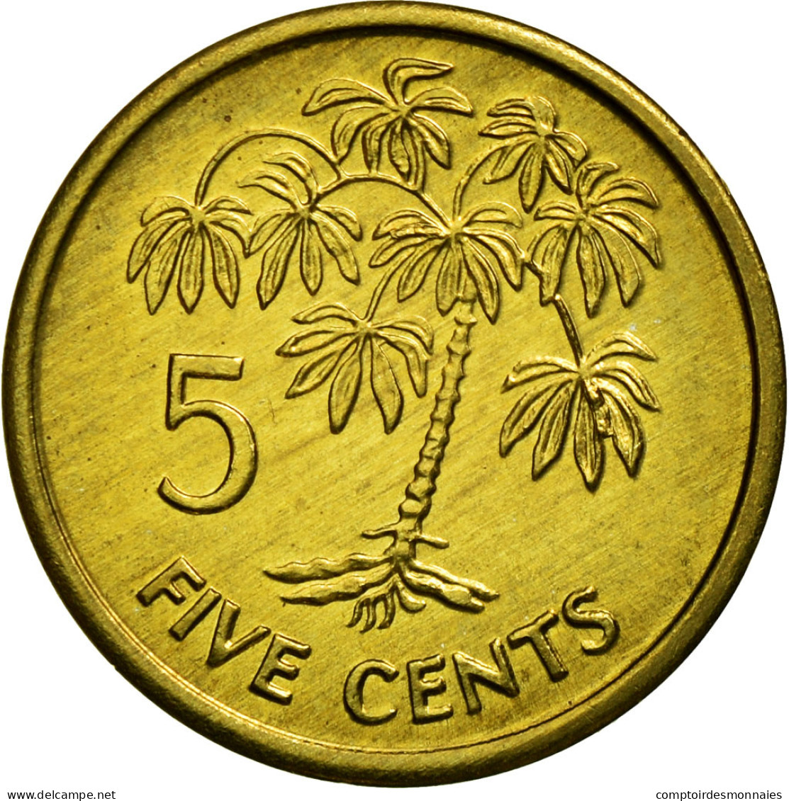 Monnaie, Seychelles, 5 Cents, 2003, British Royal Mint, SPL, Laiton, KM:47.2 - Seychelles