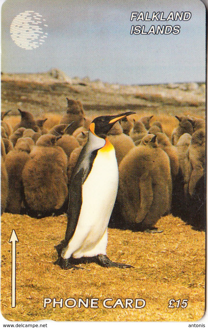 FALKLAND ISL.(GPT) - King Penguin, CN : 159CFKB, Tirage 6000, Used - Falkland Islands