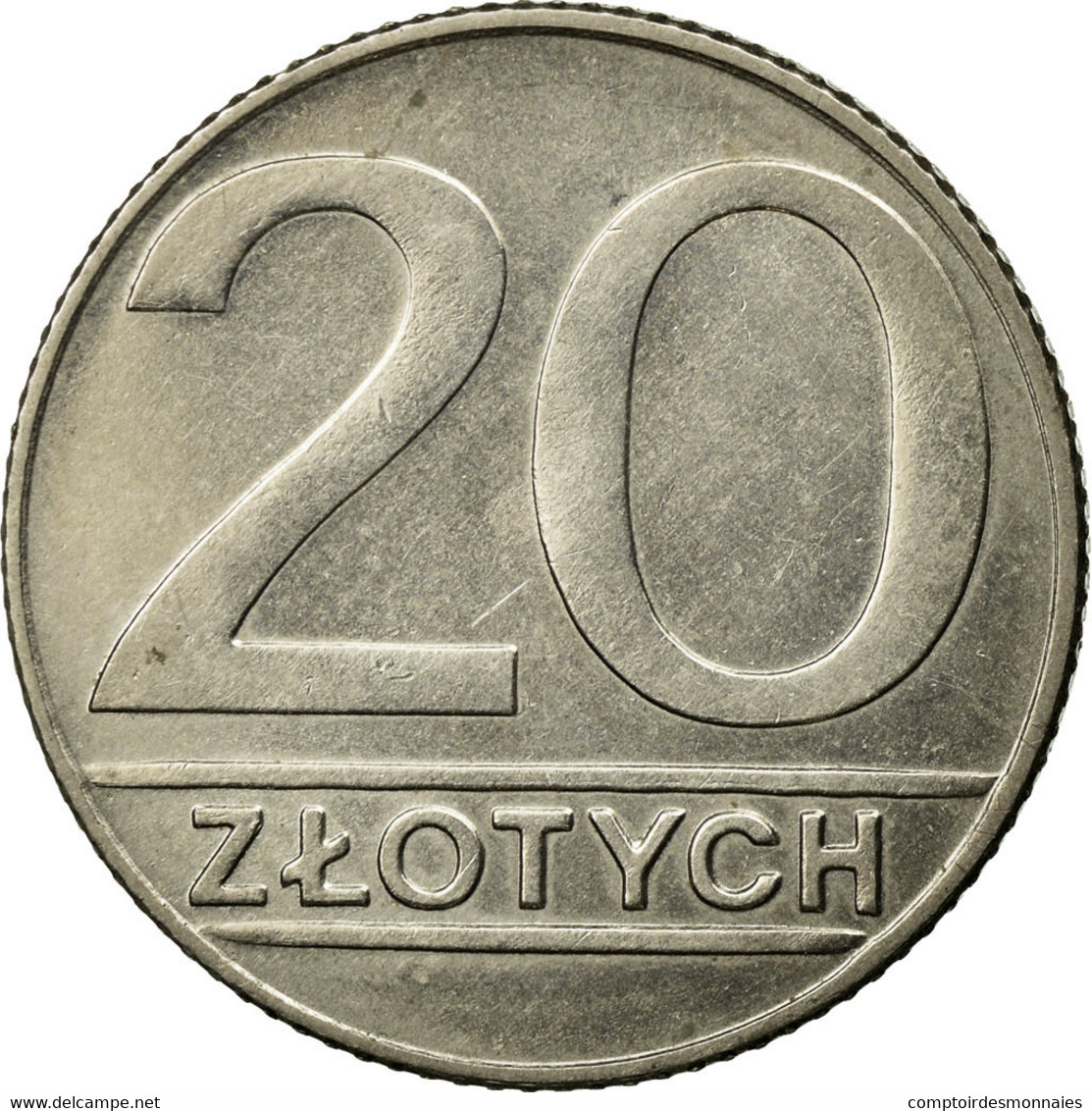 Monnaie, Pologne, 20 Zlotych, 1989, Warsaw, TB+, Copper-nickel, KM:153.2 - Pologne