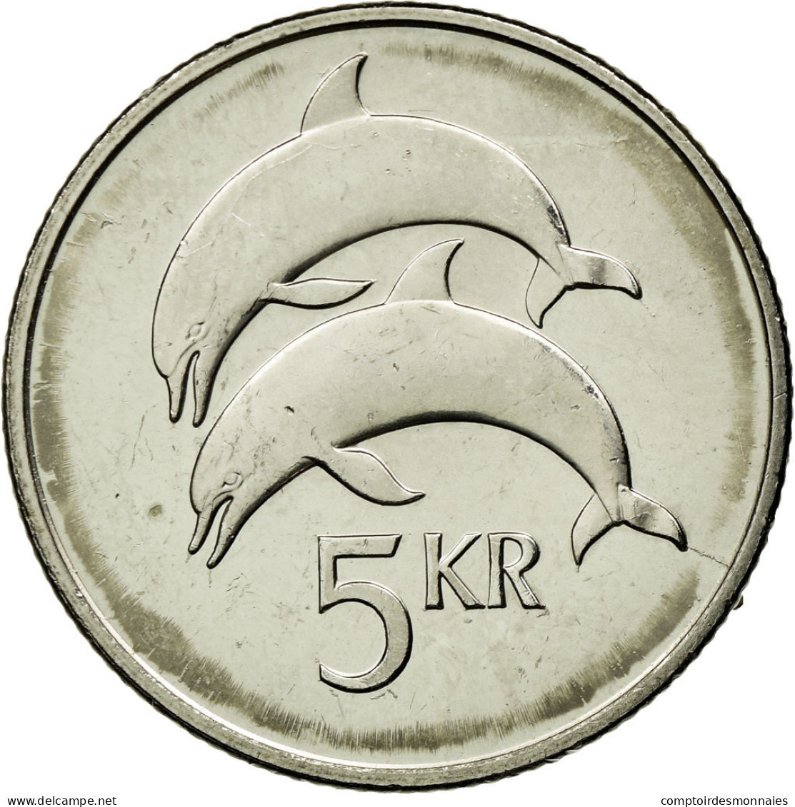 Monnaie, Iceland, 5 Kronur, 1999, TTB, Nickel Plated Steel, KM:28a - Islande
