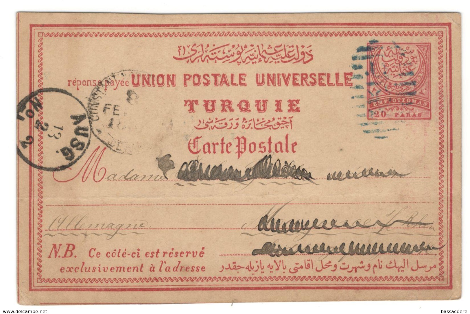 12649 - Entier  Pour L'Allemagne - Storia Postale