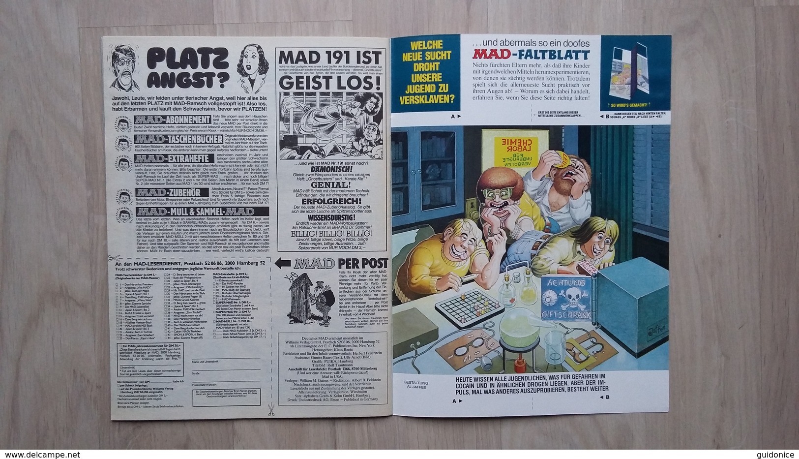 MAD Magazin Nr. 190 Von 1985 - Top Erhalten - Autres & Non Classés