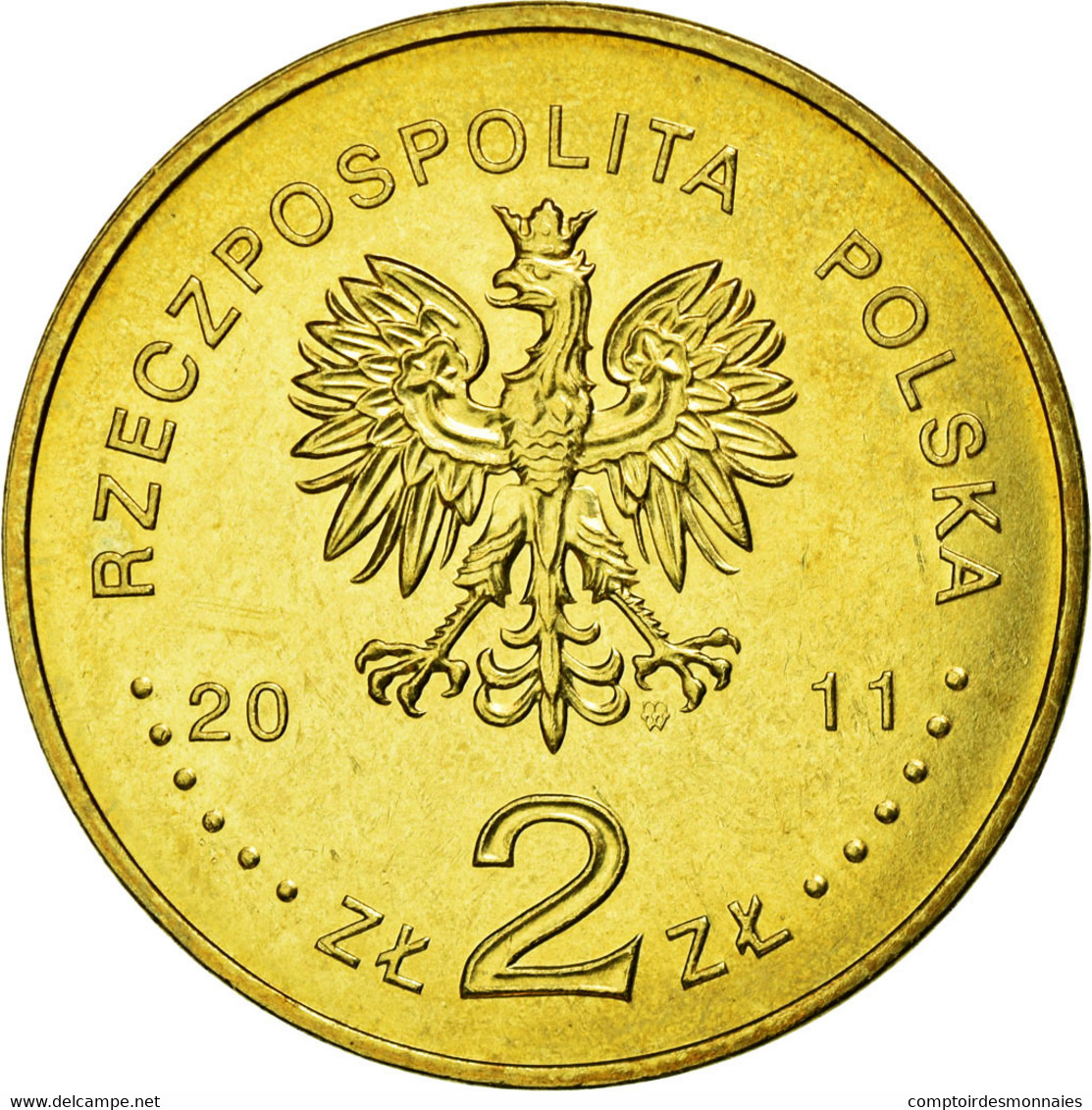 Monnaie, Pologne, Mlawa, 2 Zlote, 2011, Warsaw, TTB, Laiton, KM:788 - Polen