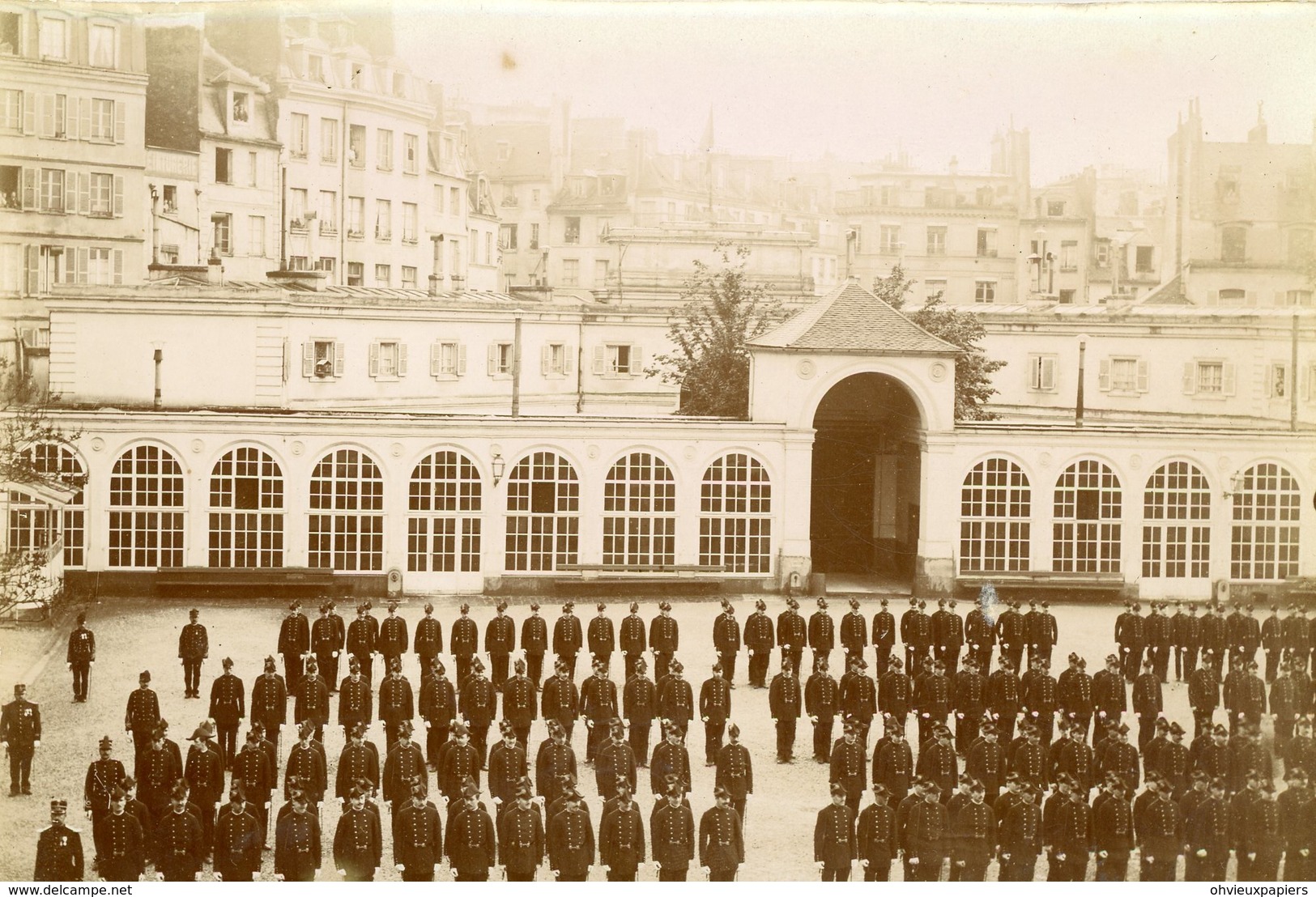 GUERRE 14/18 - ECOLE POLYTECHNIQUE Vers 1900 , Sur Papier Sépia - Guerre, Militaire