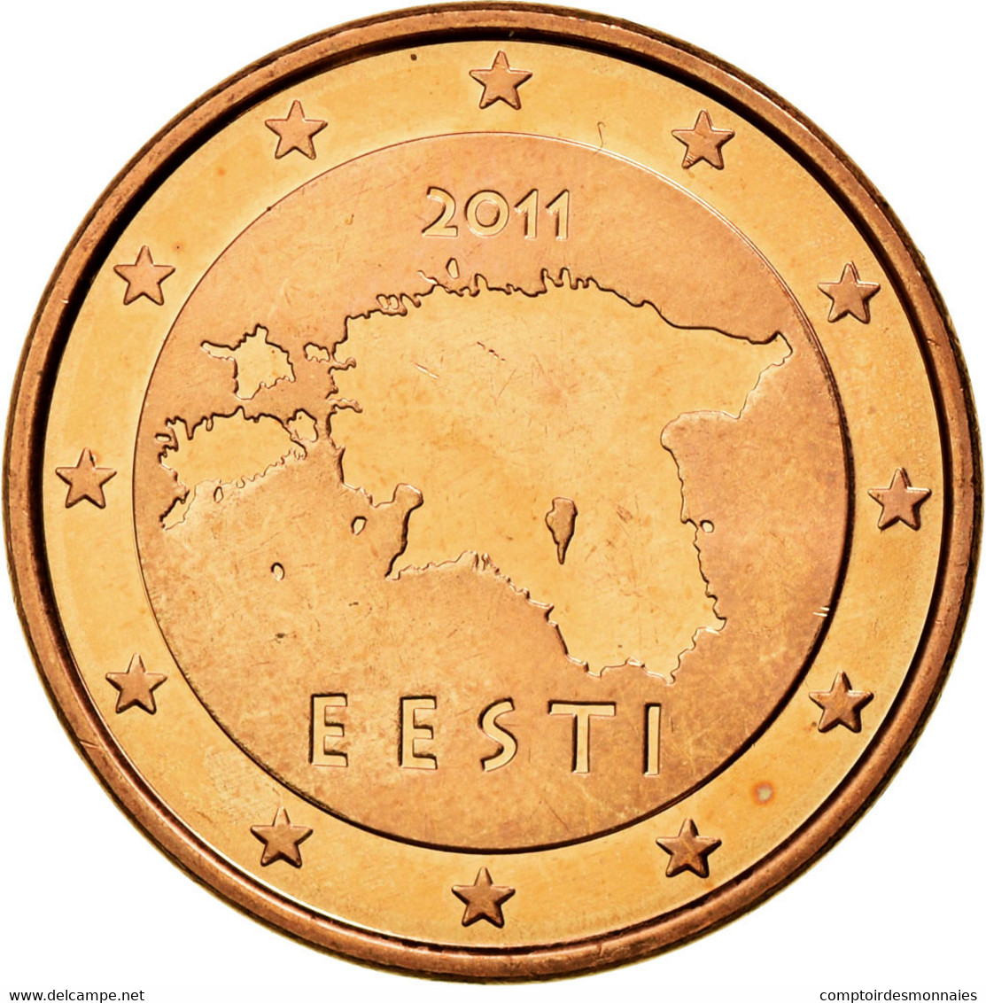 Estonia, 5 Euro Cent, 2011, SUP, Copper Plated Steel, KM:63 - Estland