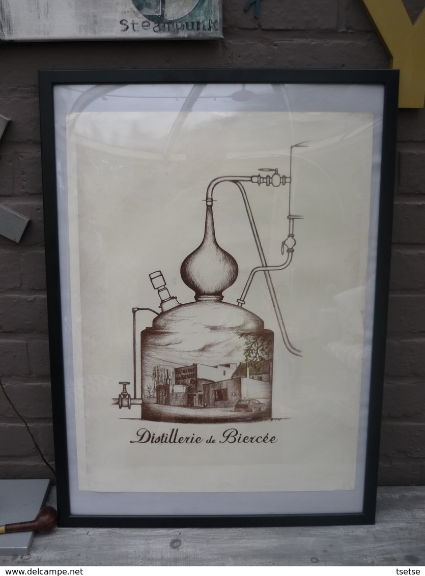 Superbe Litho ... Distillerie De Biercée Par Ben Genaux - Thuin