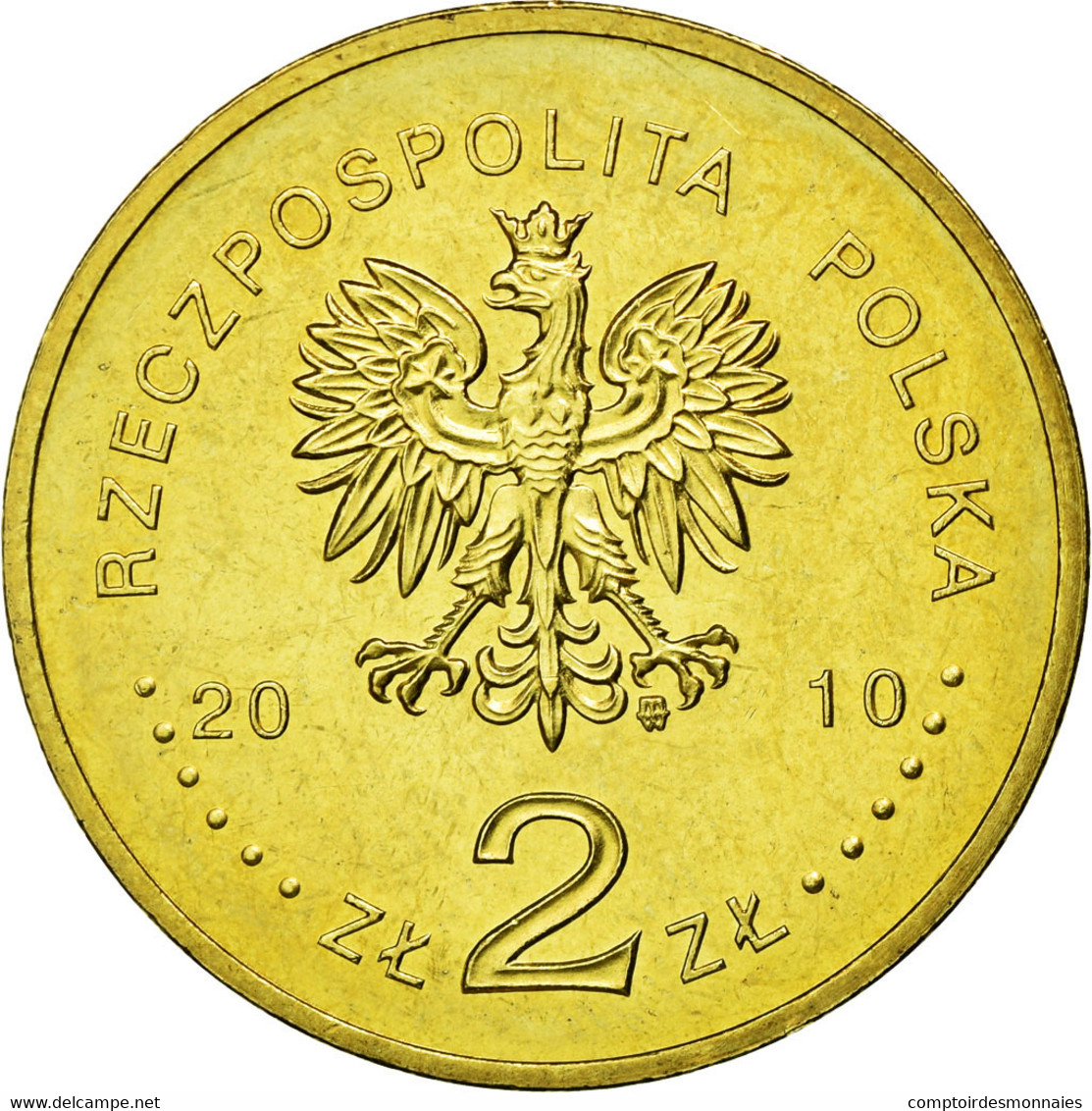 Monnaie, Pologne, Battle Of Warsaw, 2 Zlote, 2010, Warsaw, TTB+, Laiton, KM:735 - Pologne