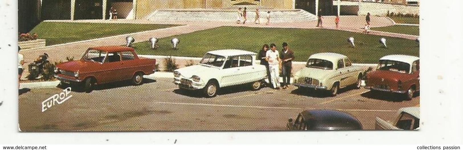 Cp ,automobiles , ROYAN, La Cathédrale,écrite ,ed De L'Europe, Citroen...,2 Scans - Turismo