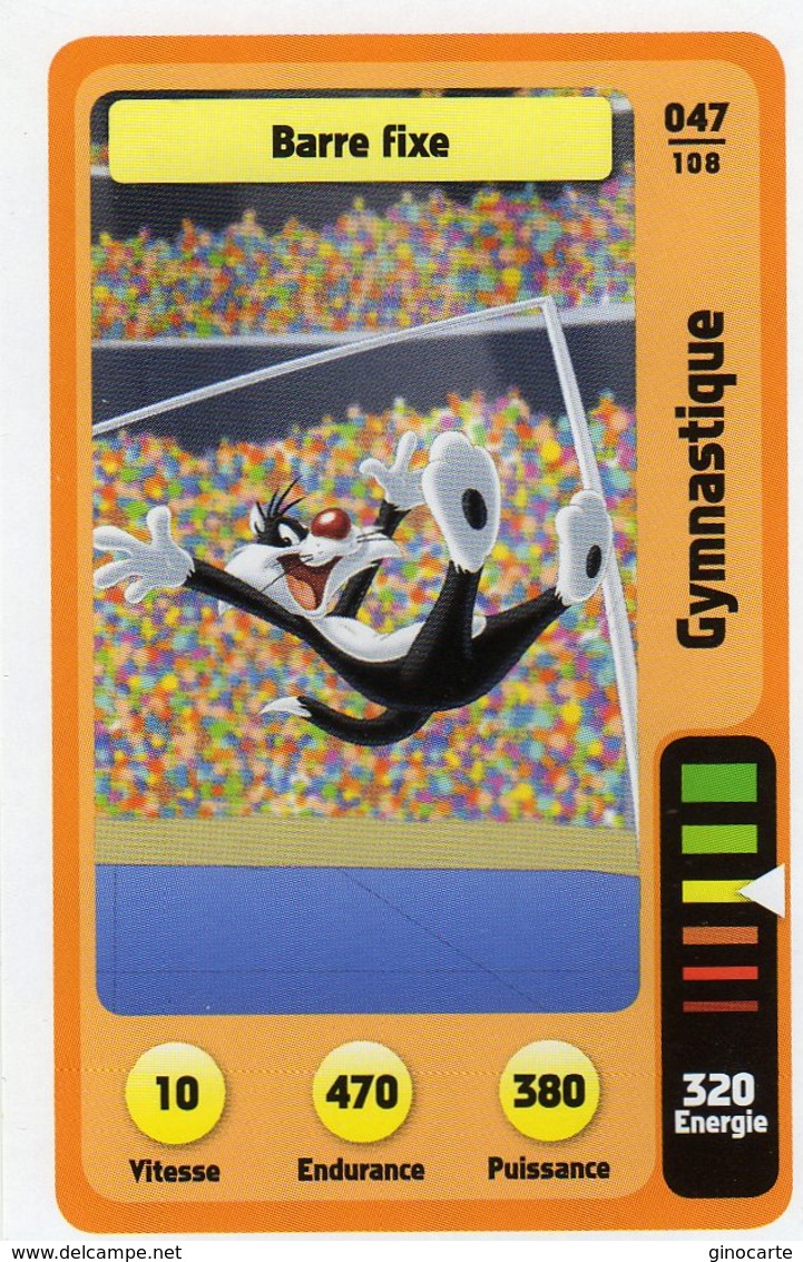 Trading Card Carte Auchan La Fete Du Sport 2014 Verso Domino Tex Avery N° 47 - Altri & Non Classificati