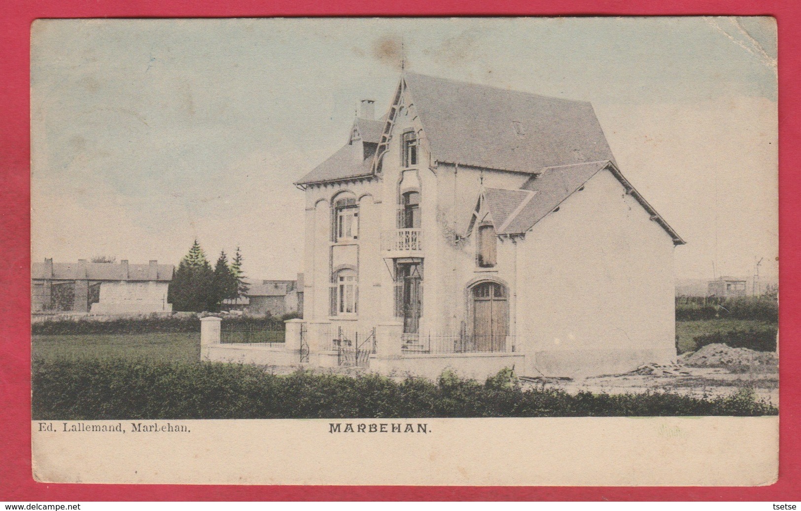 Marbehan ... Villa ... Jolie Carte Colorisée - 1910 ( Voir Verso ) - Habay