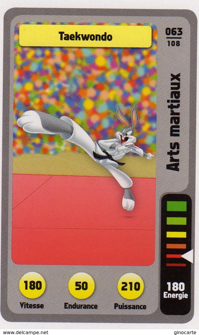 Trading Card Carte Auchan La Fete Du Sport 2014 Verso Domino Tex Avery N° 63 - Autres & Non Classés