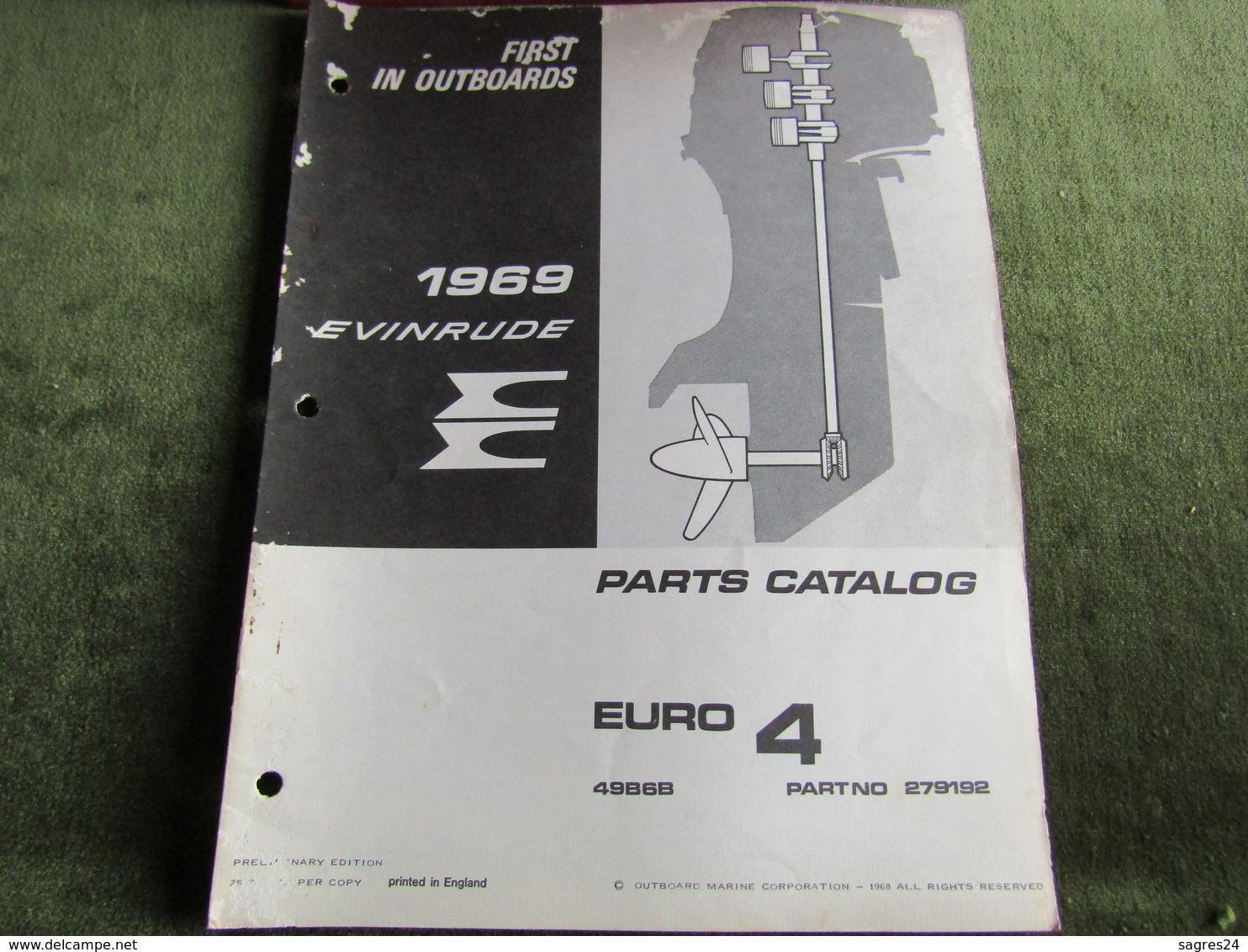 Evinrude Outboard Euro 4 Parts Catalog 1969 - Other & Unclassified