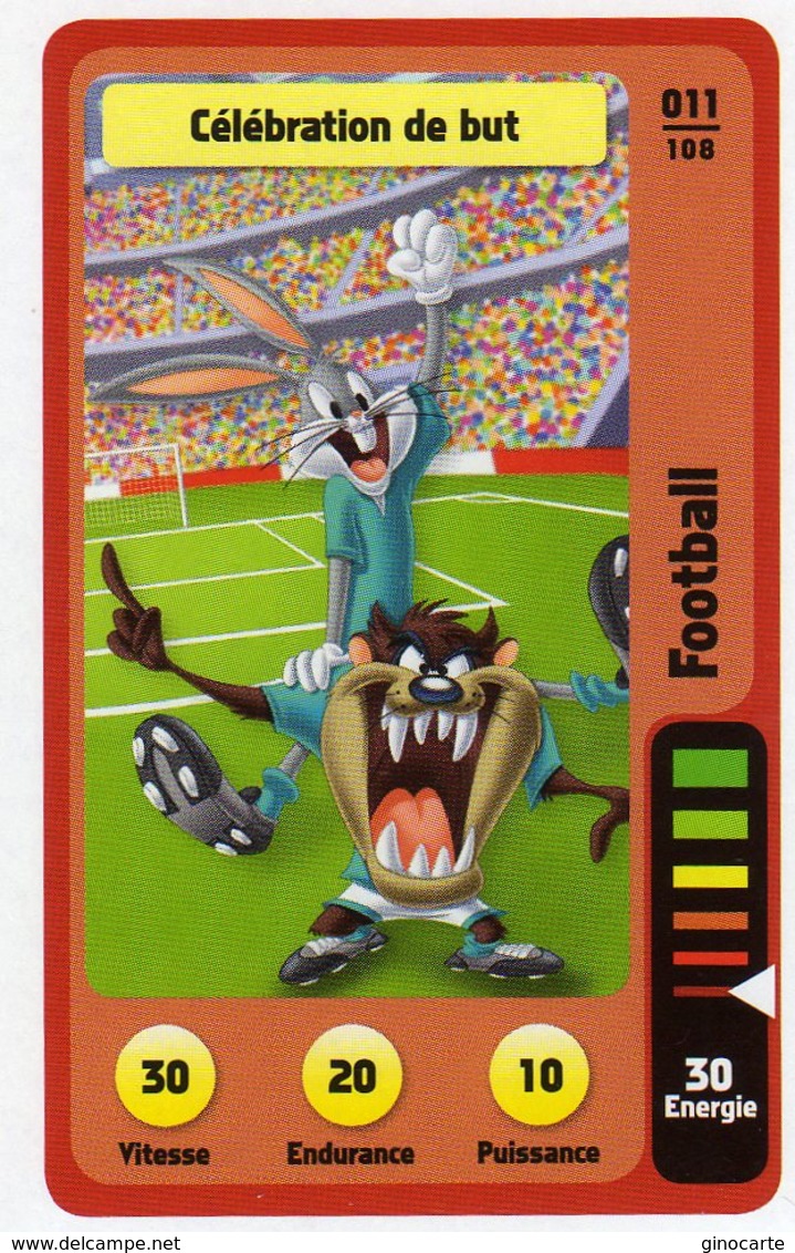 Trading Card Carte Auchan La Fete Du Sport 2014 Verso Domino Tex Avery N° 11 - Autres & Non Classés