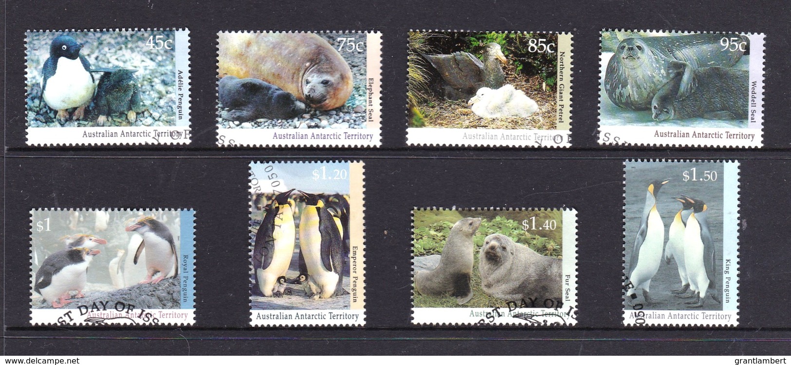 Australian Antarctic 1992 Regional Wildlife I & II Set Of 8 Used - Used Stamps