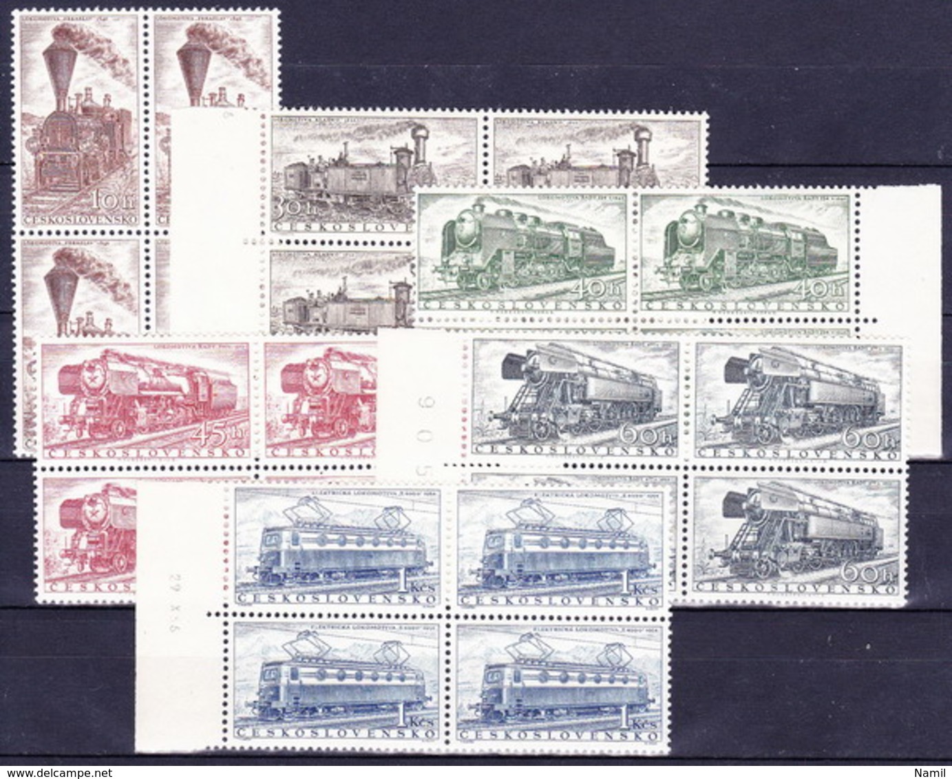 ** Tchécoslovaquie 1956 Mi 988-93 (Yv 875-80) Blocs De 4, (MNH) - Ungebraucht