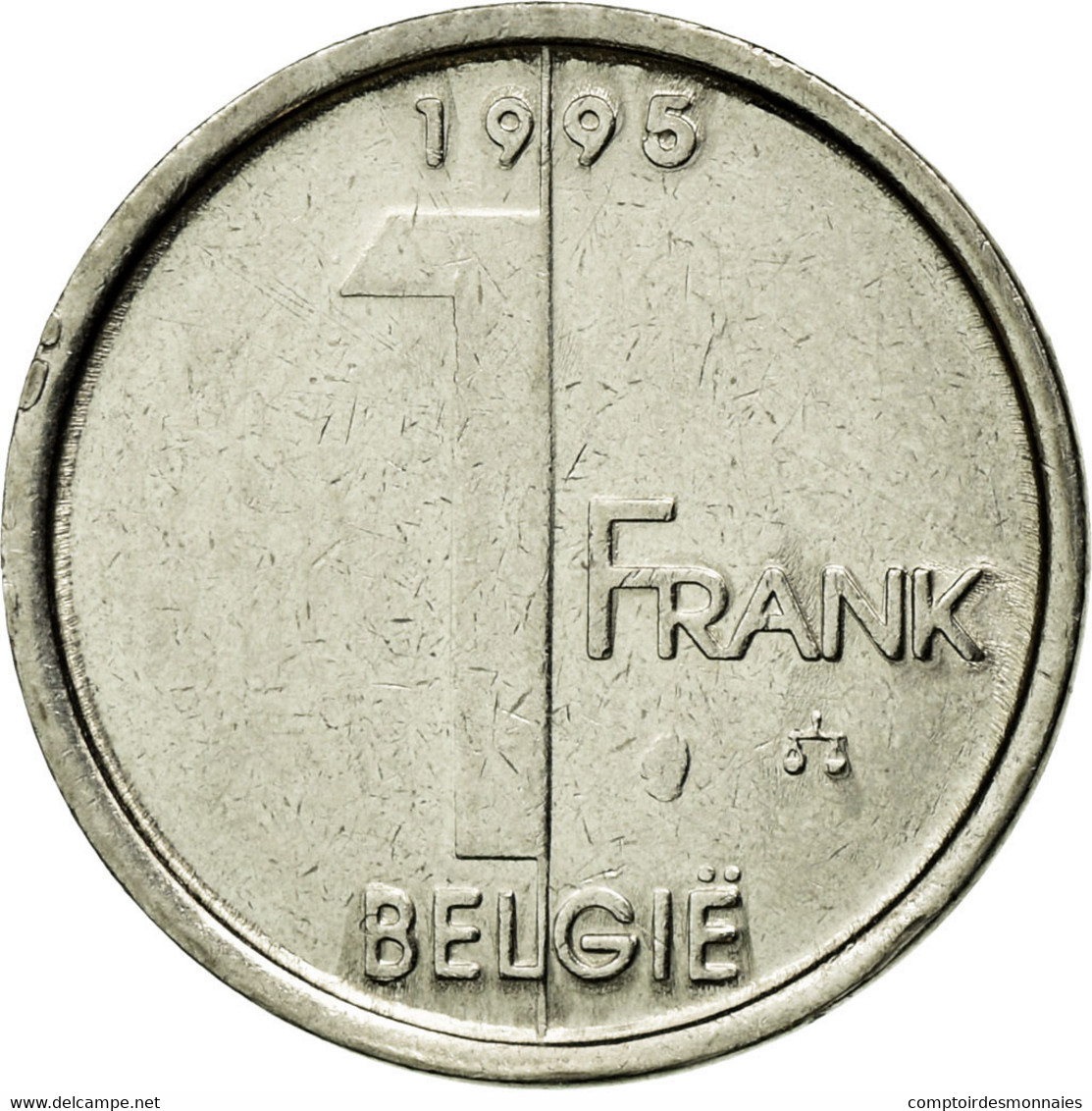 Monnaie, Belgique, Albert II, Franc, 1995, Bruxelles, TTB, Nickel Plated Iron - 1 Frank