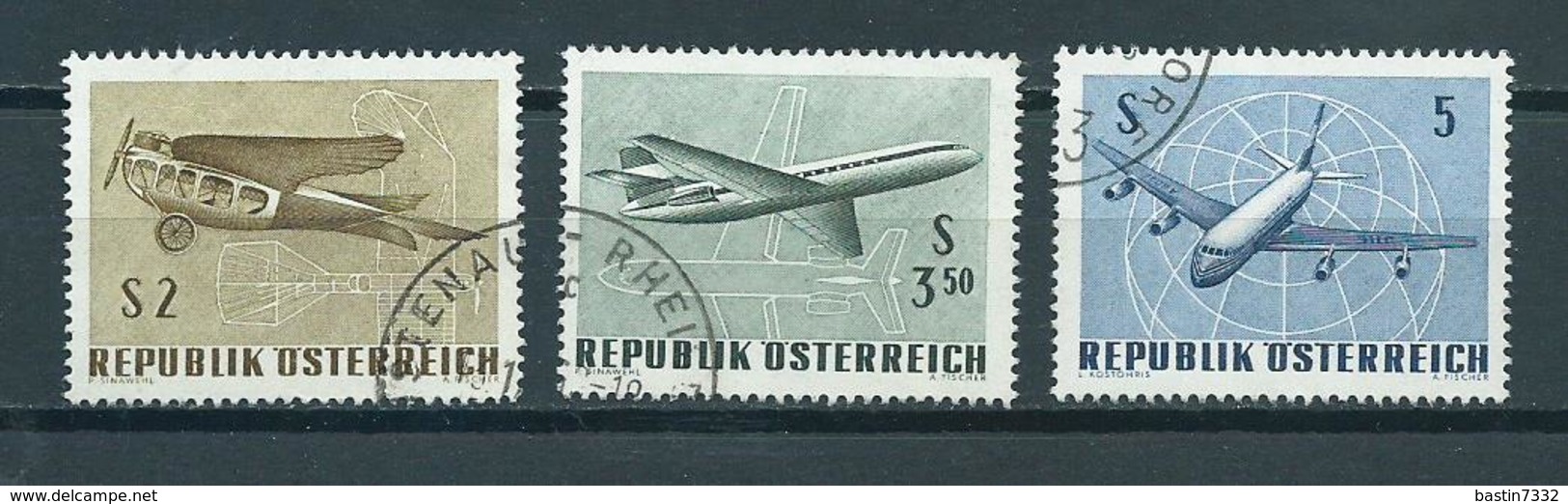 1968 Austria Complete Set IFA/Wien,airplanes Used/gebruikt/oblitere - Gebraucht