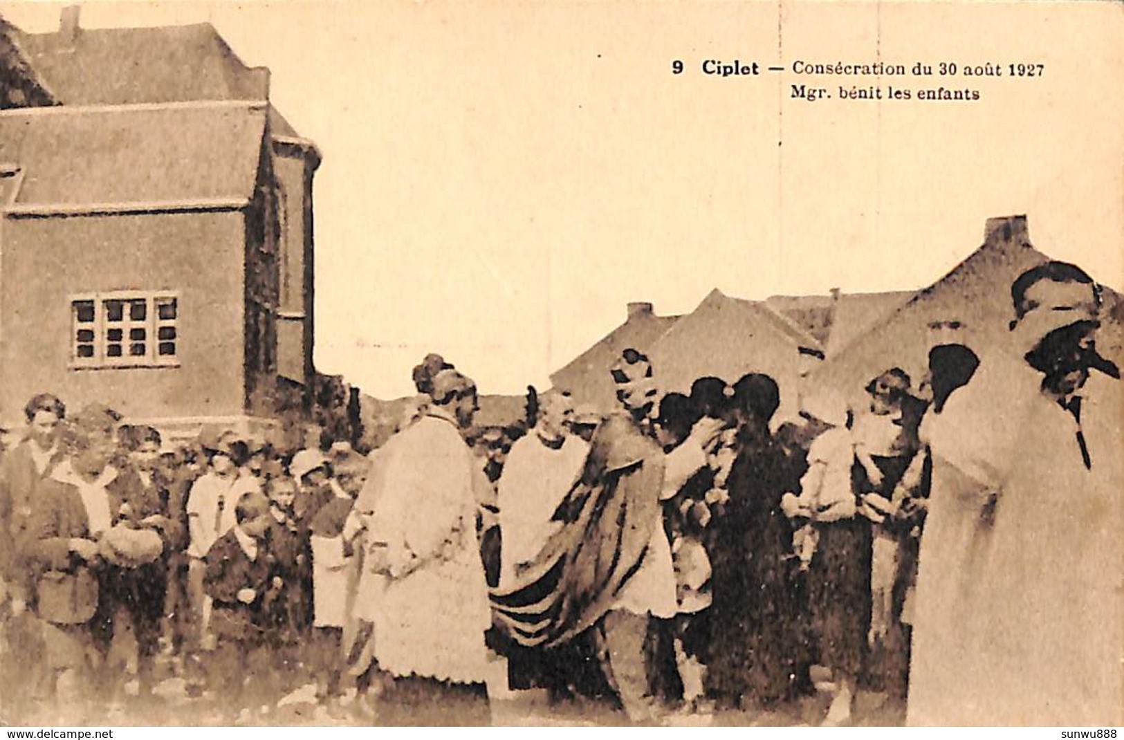 Ciplet - Lot 4 Cartes Consécration Du 30 Août 1927 (top Animation, Eglise,  Peu Vue) - Braives