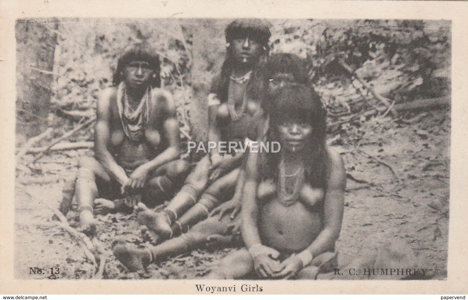 British Guiana  Woyanvi Girls Topless   Bg340 - Autres & Non Classés
