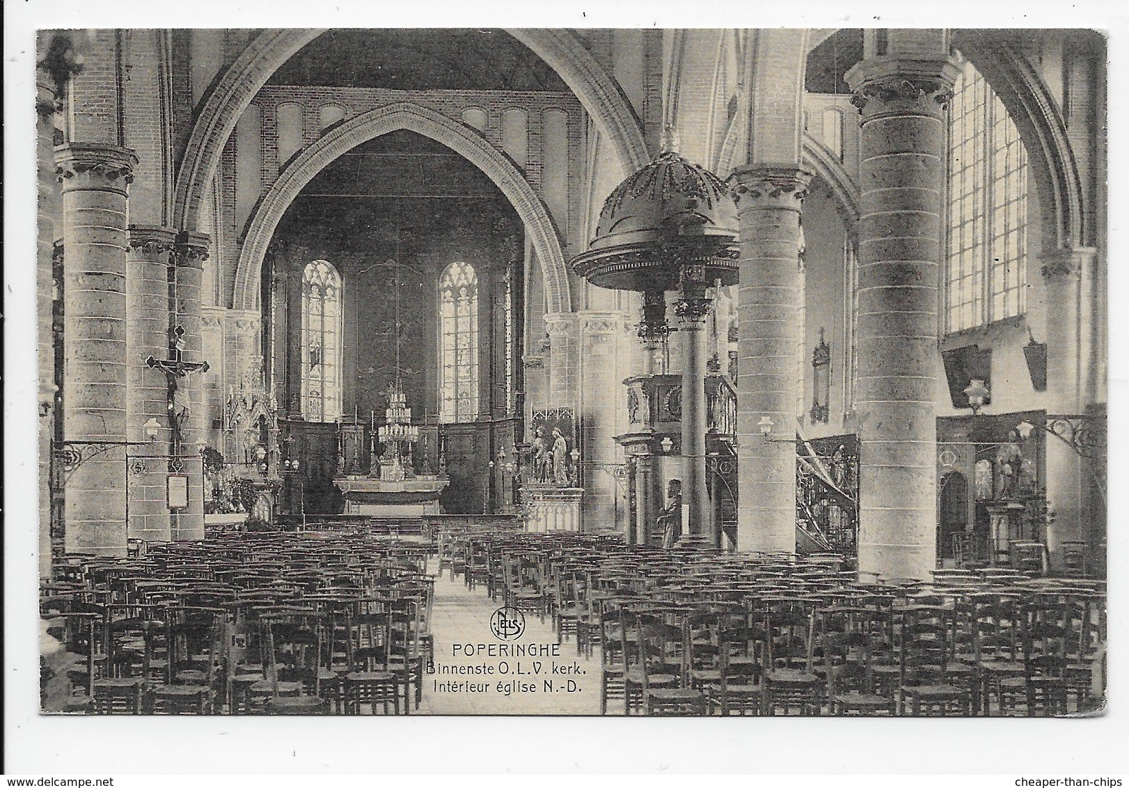 Poperinghe - Interieur Eglise N.-D. - Poperinge