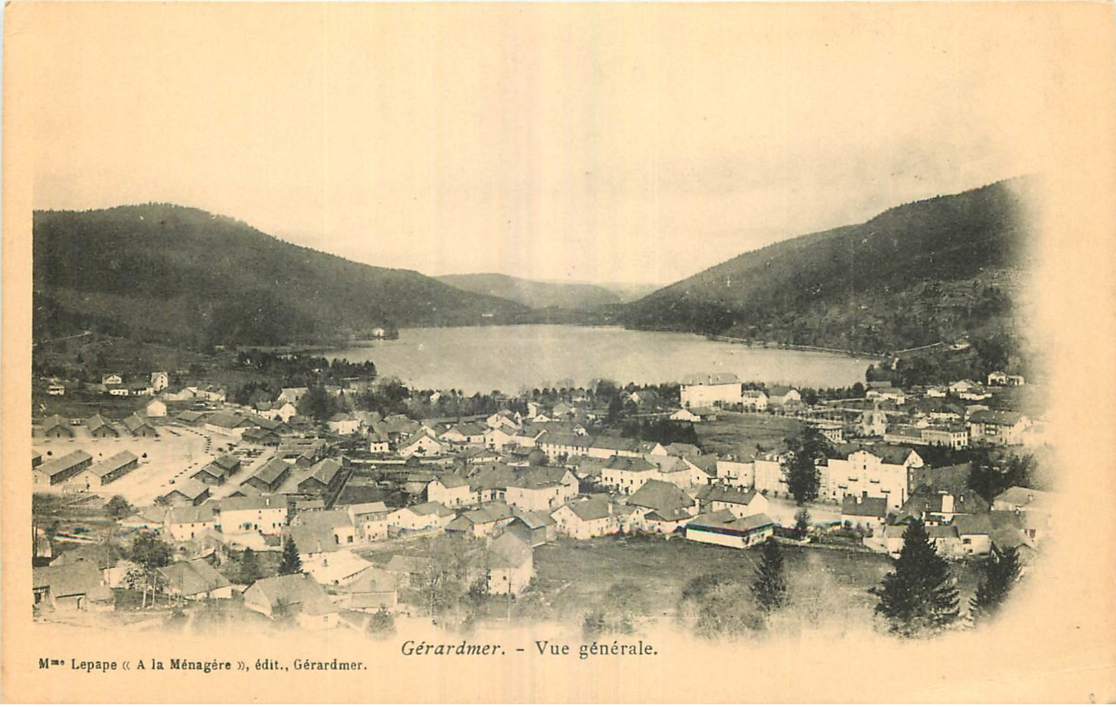 88 - GERARDMER - VUE GENERALE  - Edit. Mme Lepape "A La Ménagère" - Gerardmer