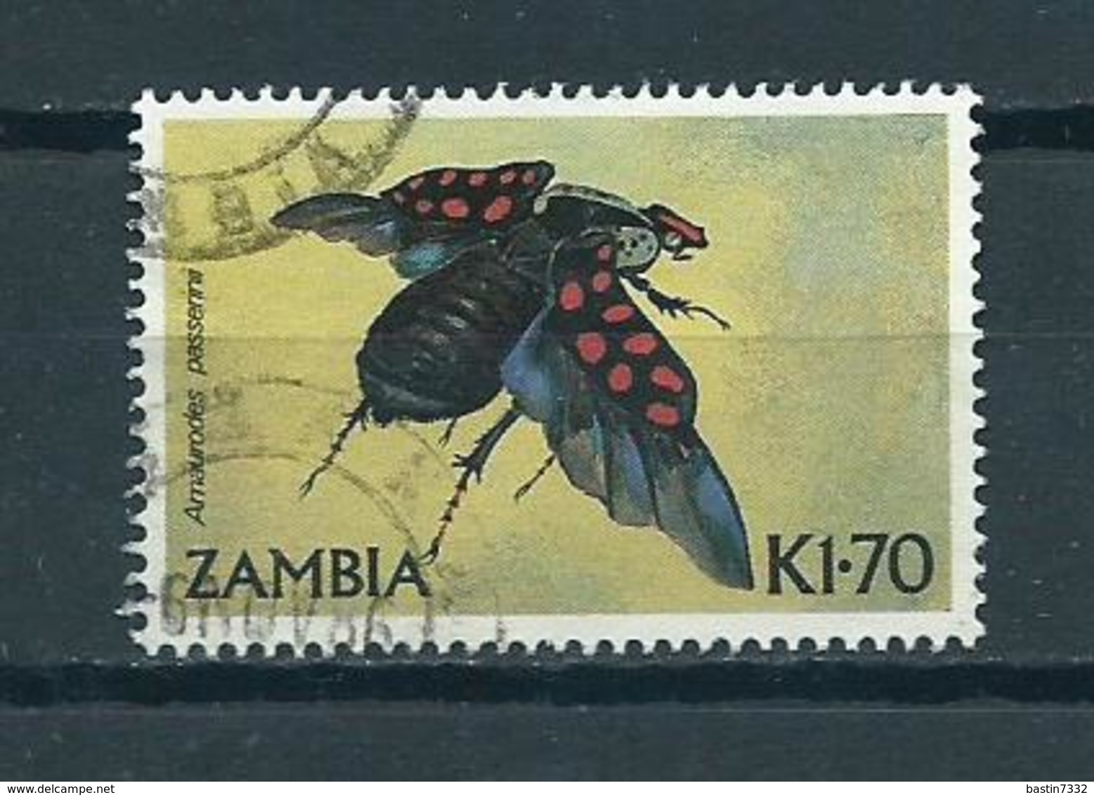 1986 Zambia Insects Used/gebruikt/oblitere - Zambia (1965-...)