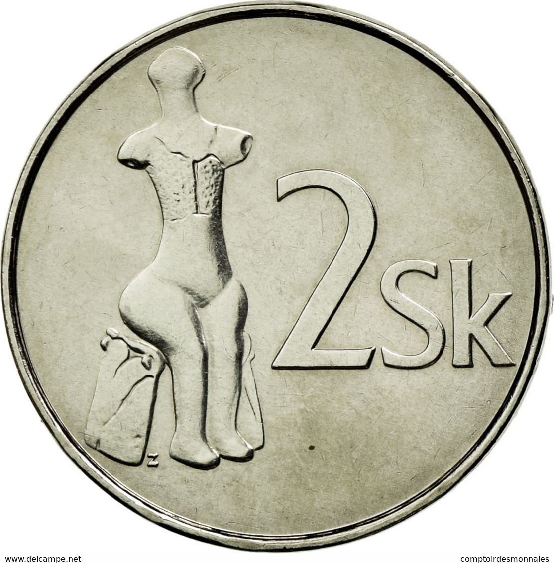 Monnaie, Slovaquie, 2 Koruna, 2007, SUP, Nickel Plated Steel, KM:13 - Slovaquie