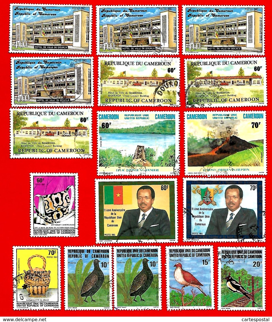 3377 -- CAMEROUM  --  Lot De Timbres; Oblitérés - Cameroun (1960-...)