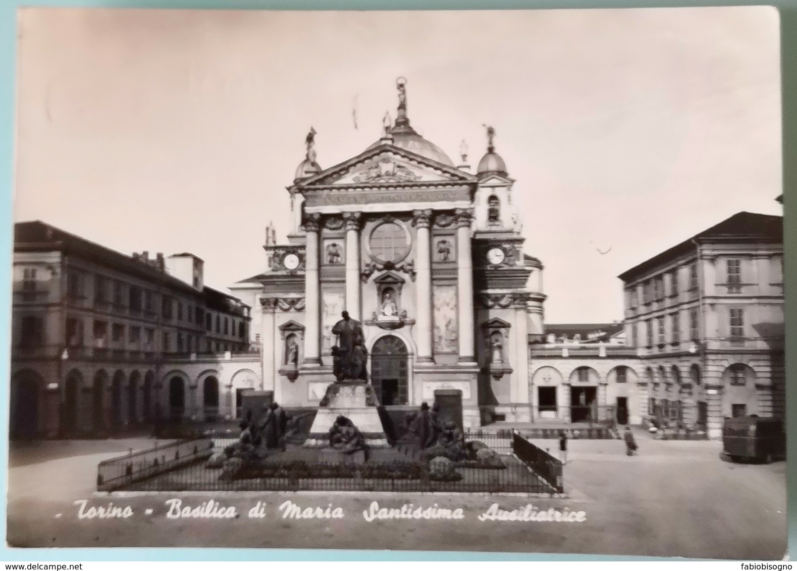 TORINO - BASILICA DI MARIA SANTISSIMA AUSILIATRICE - FG 1957 VG CON FRANCOBOLLO - Churches