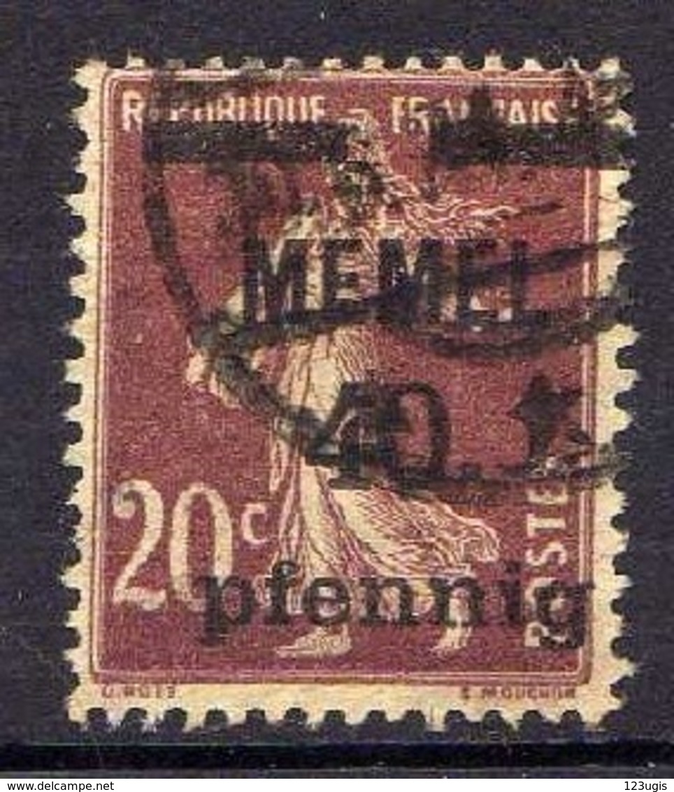 Memel 1920 Mi 22 B, Gestempelt [120119XXII] - Memelgebiet 1923