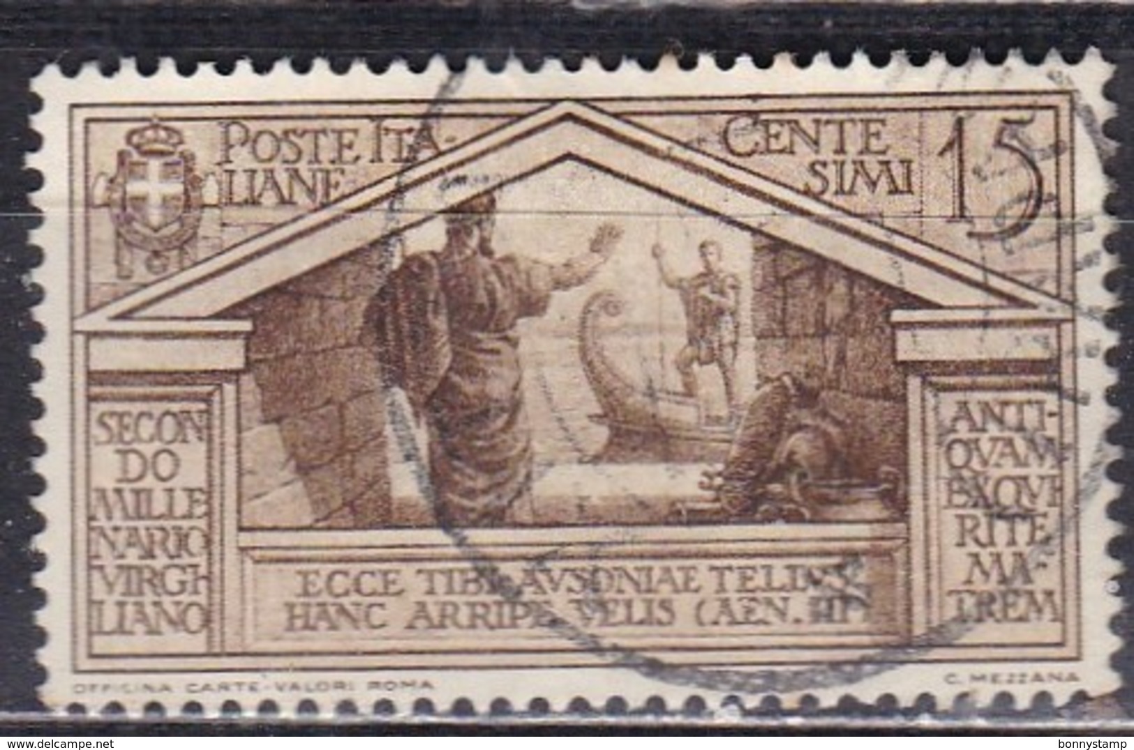 Regno D'Italia, 1930 - 15c Bimillenario Della Morte Di Virgilio, Ben Centrato - Nr.282 Usato° - Usati