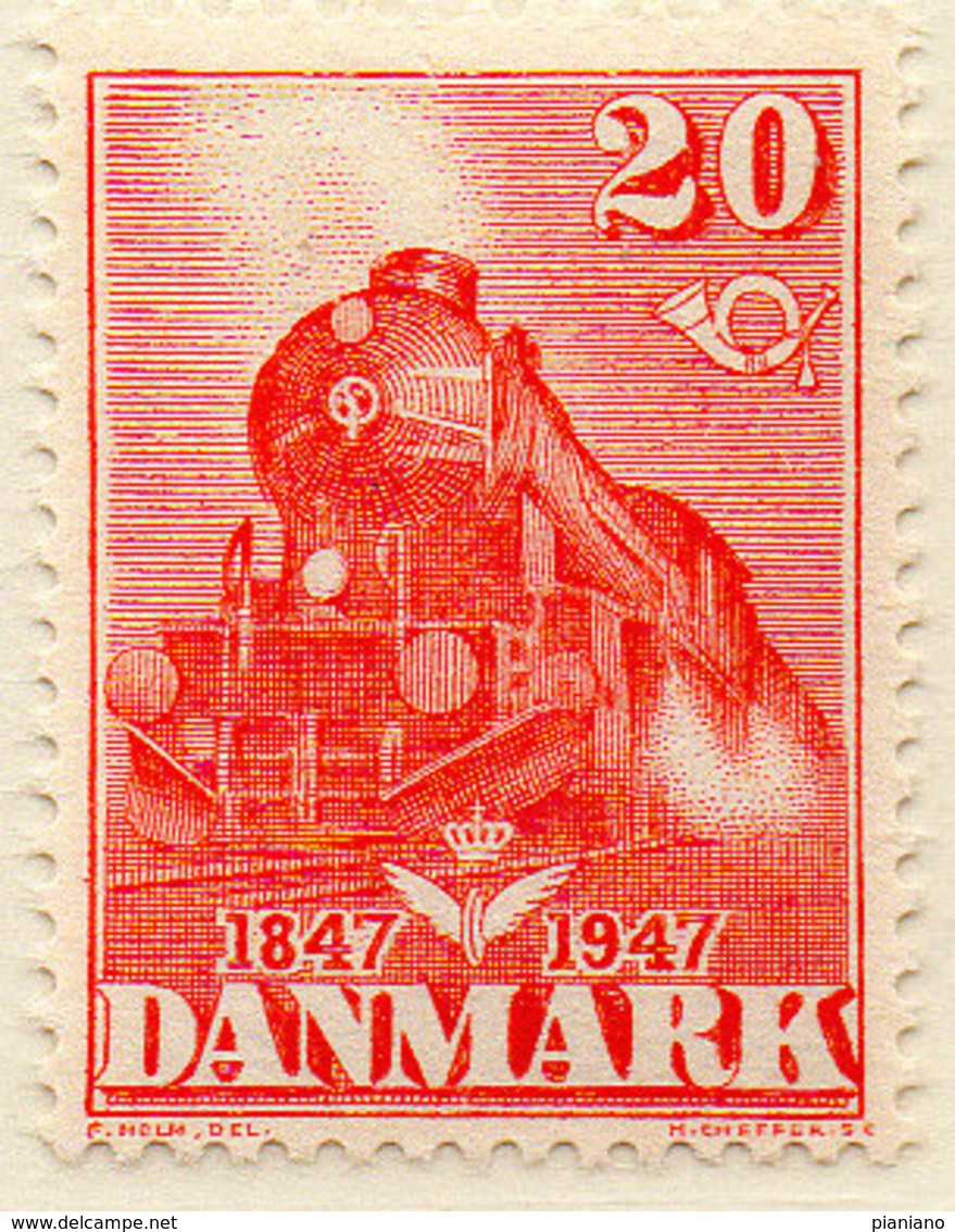 PIA - DANIMARCA -1947 : Centenario Delle Ferrovie    - (Yv 312) - Treni