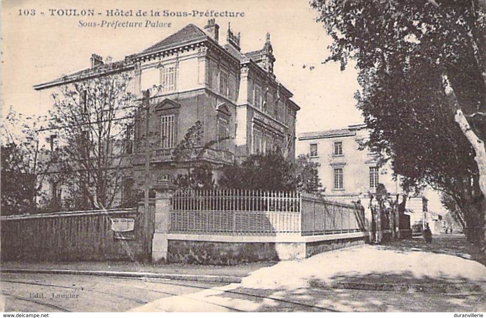 83 - TOULON - Hôtel De La Sous-préfecture - Toulon