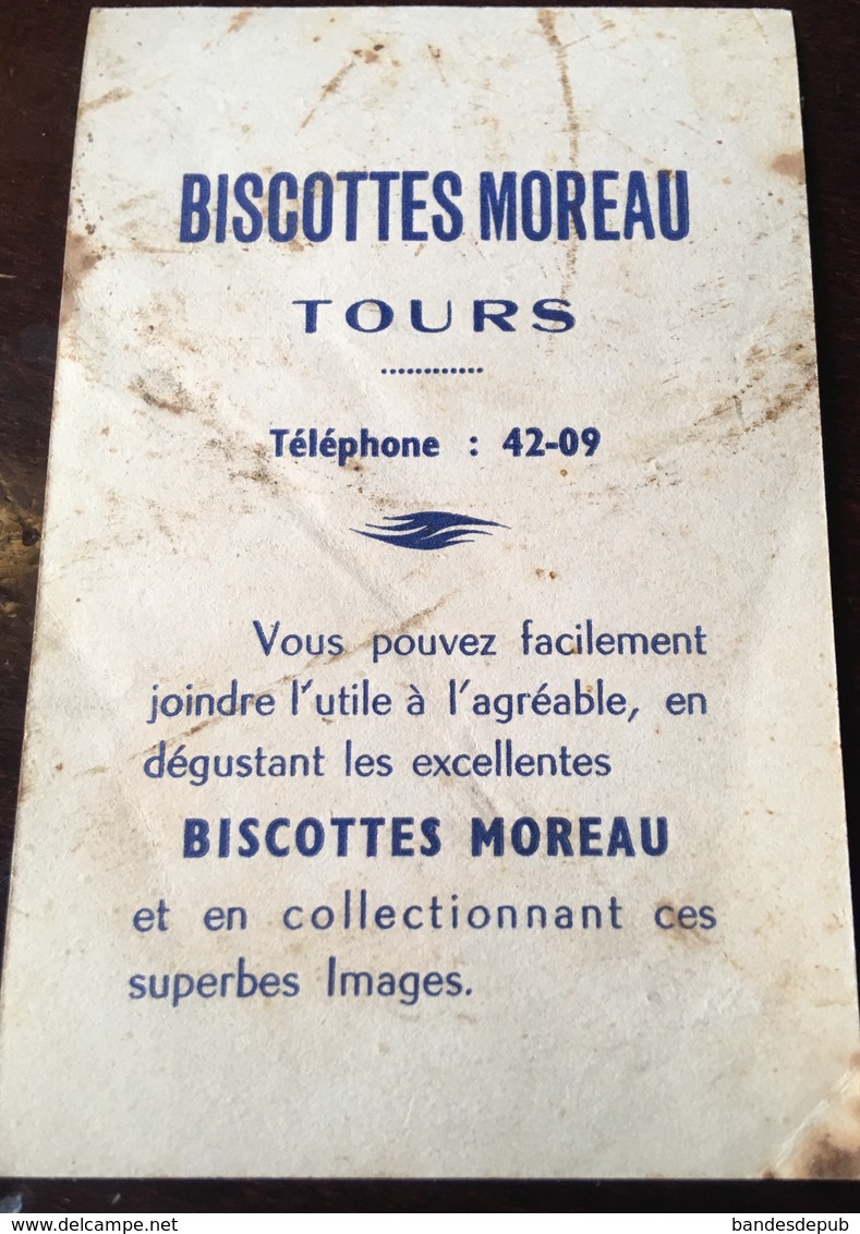 Rare Biscottes Moreau Tours Chromo Image Illustration Bouret Pagaie Canard Aviron Canotage - Bouret, Germaine