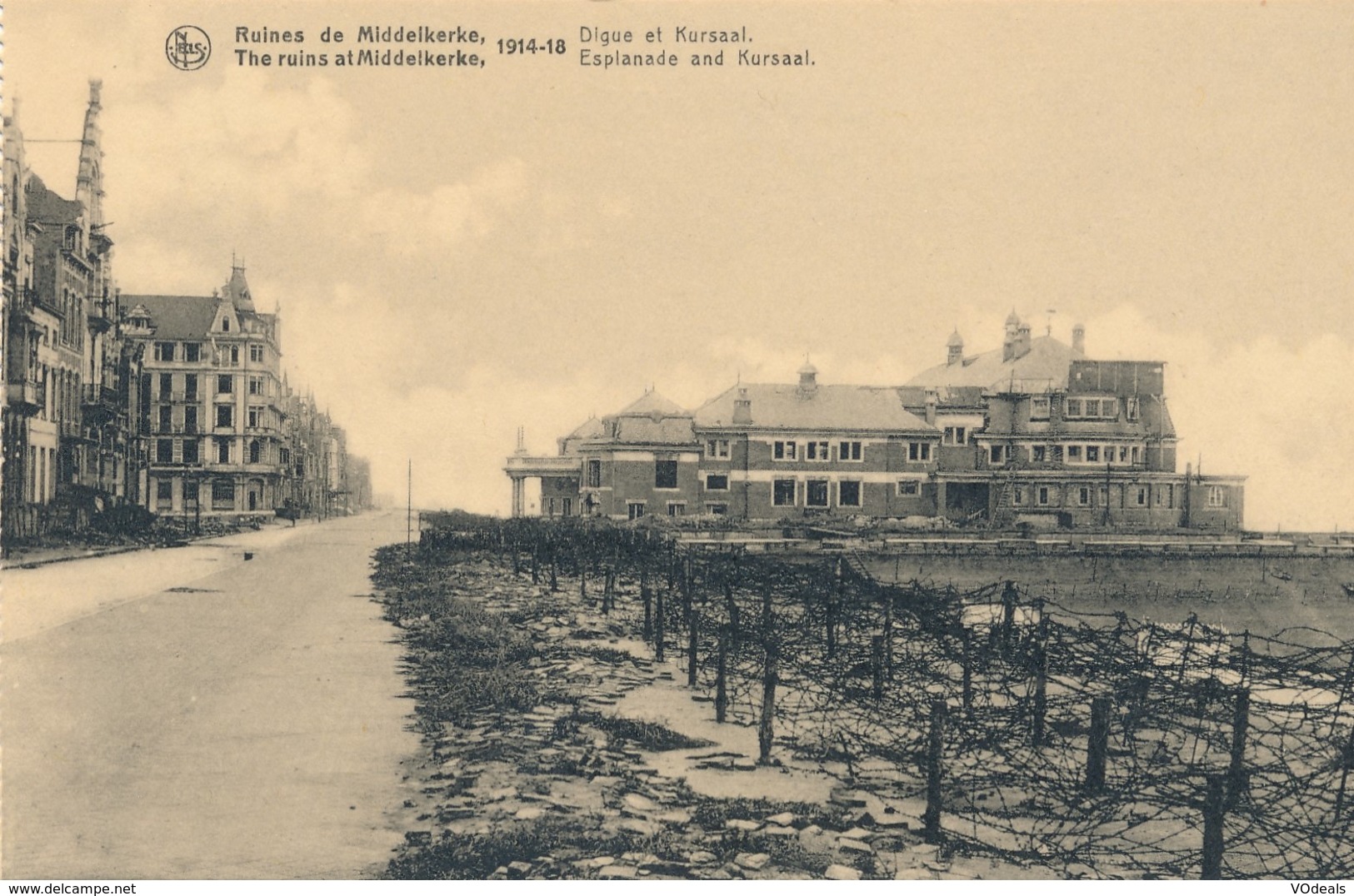 CPA - Belgique - Flandre Occidentale - Ruines De Middelkerke 1914-18 - Digue Et Kursaal - Middelkerke