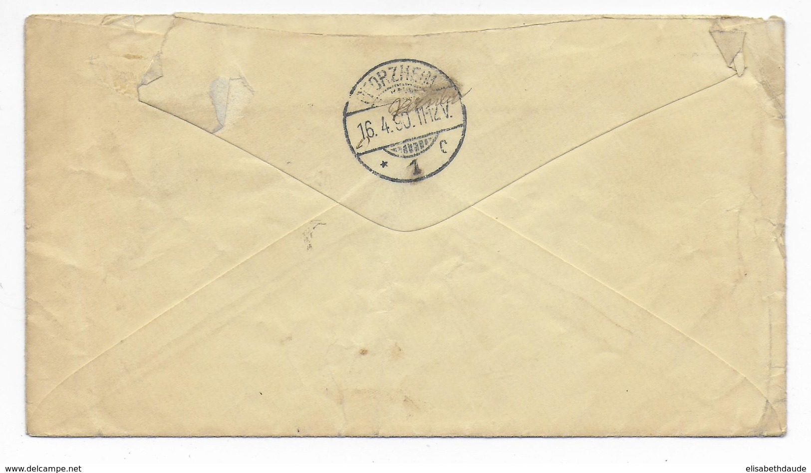 USA - 1890 - ENVELOPPE ENTIER De DIXON (CALIFORNIA) => PFORZHEIM (BADEN) - Storia Postale