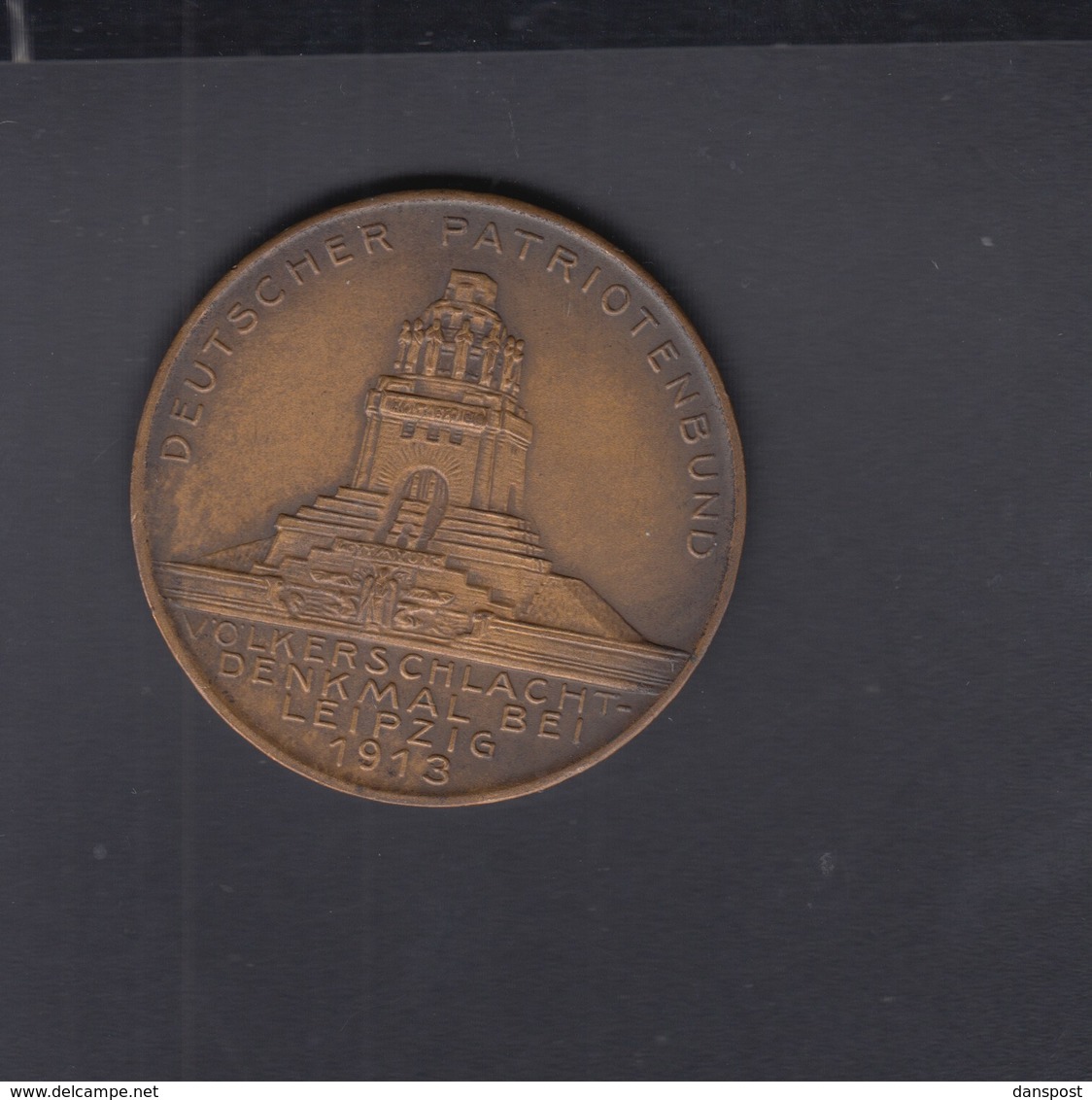 Dt. Reich Völkerschlacht Denkmal 1913 Medailler Patriotenbund 24,4 Gramm 37 Mm - Sonstige & Ohne Zuordnung