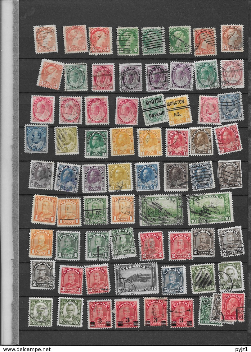 Canada And New Foundland, Mostly USED  (5 Scans) - Colecciones (sin álbumes)