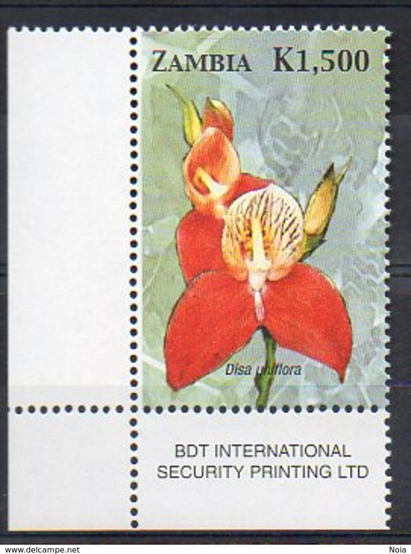 ZAMBIA. FLOWERS. ORCHIDS. MNH (2R2246) - Orchideeën