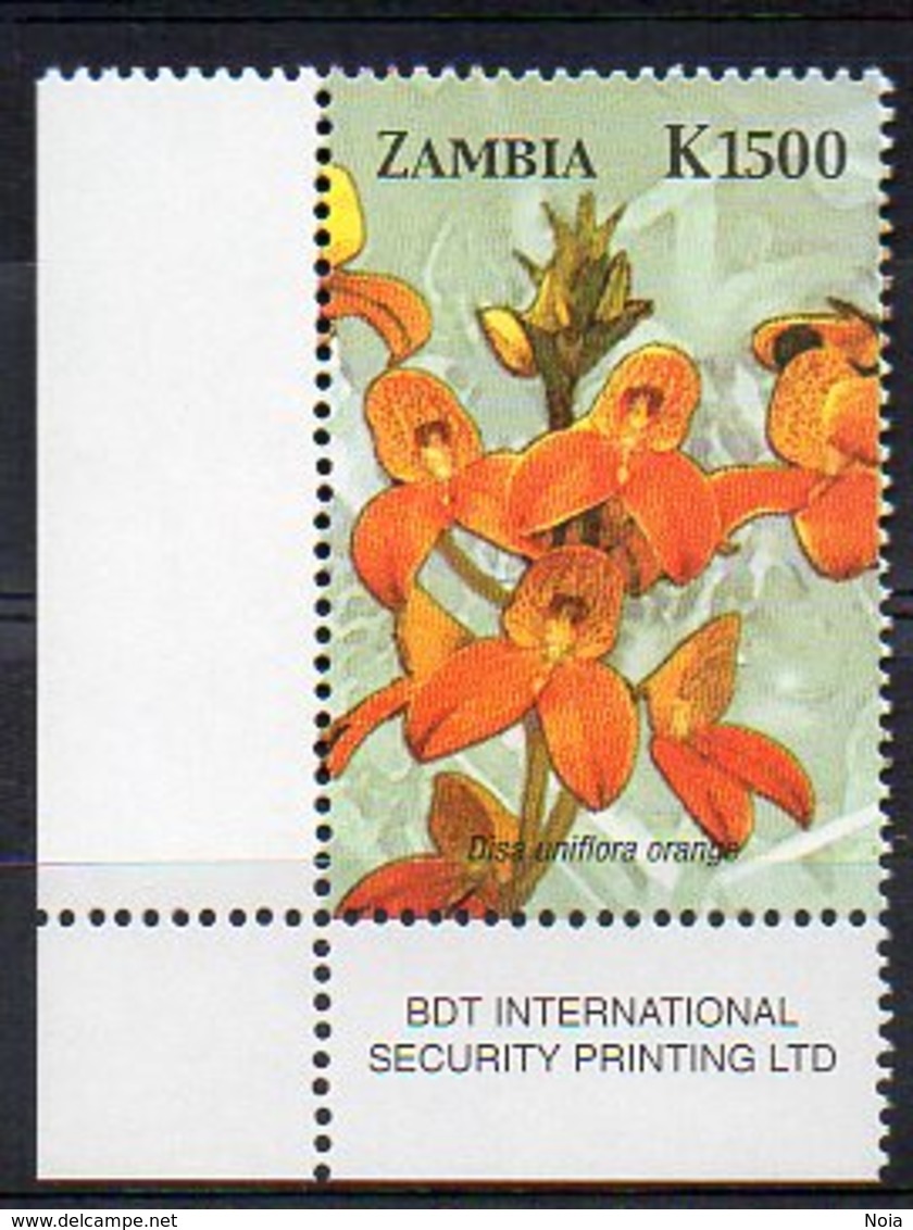 ZAMBIA. FLOWERS. ORCHIDS. MNH (2R2247) - Orchids